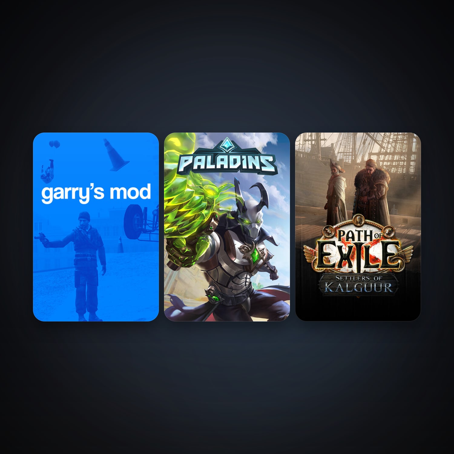 Garry's Mod + Path of Exile, 8 games, clean — HabibiAccounts