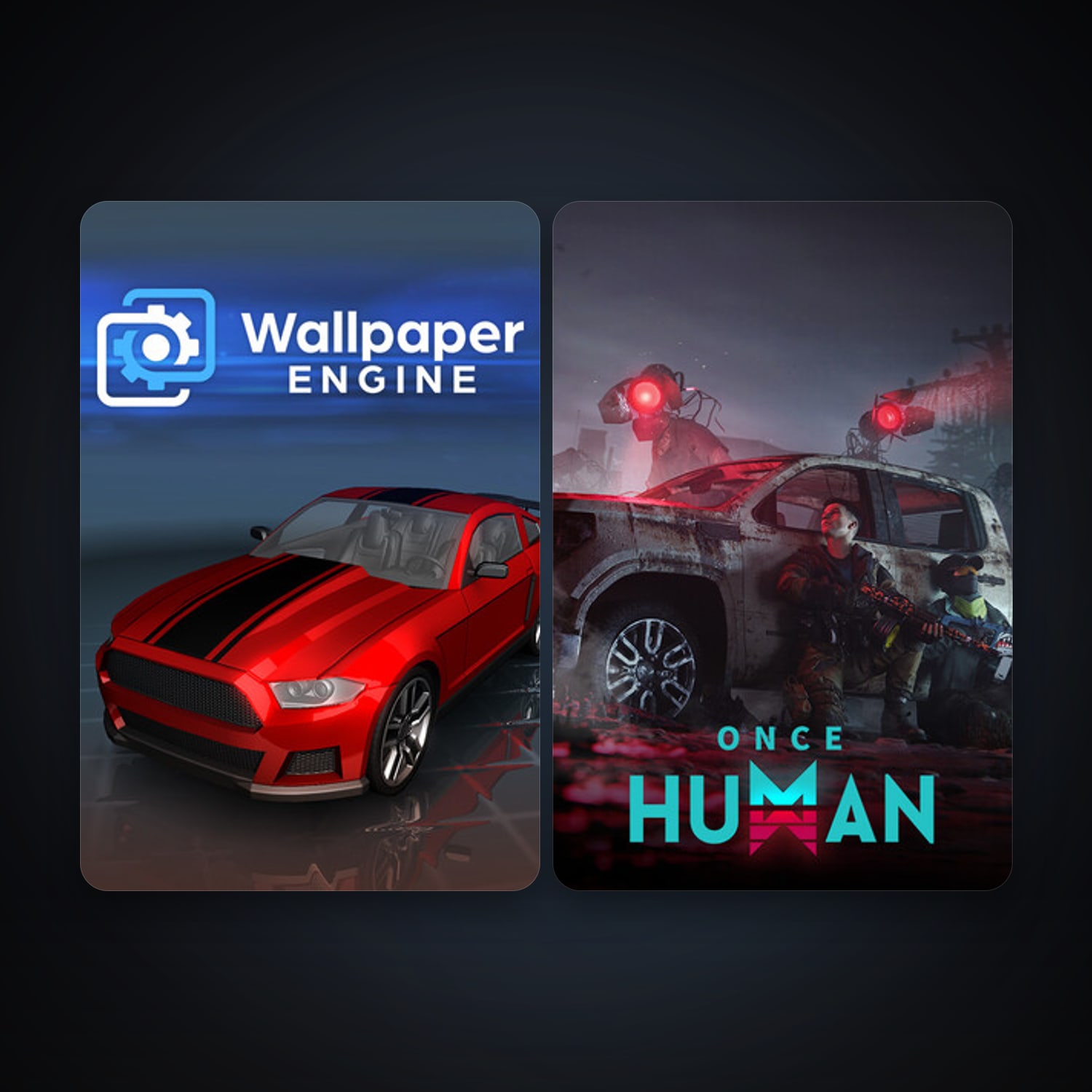 Wallpaper Engine + Once Human, 4 games, clean — HabibiAccounts