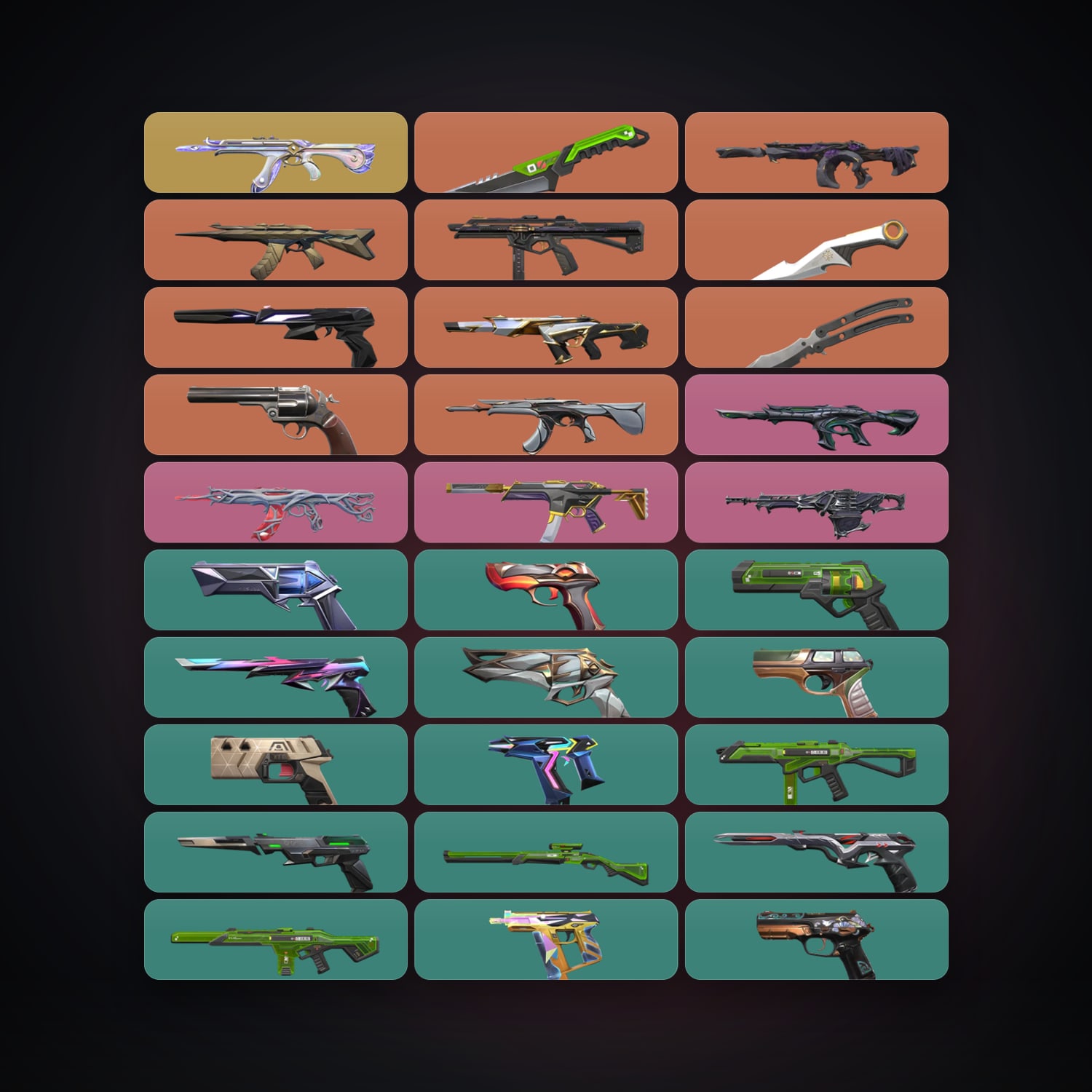 AP Plat 1 locker — 3 knives, 41 skins, lvl 348 — HabibiAccounts
