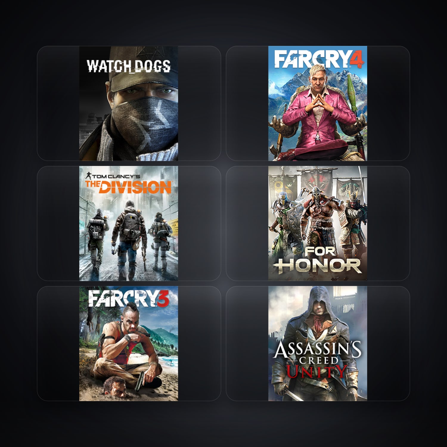 Ubisoft Watch_Dogs + Far Cry 4 — BR — 12 games — HabibiAccounts