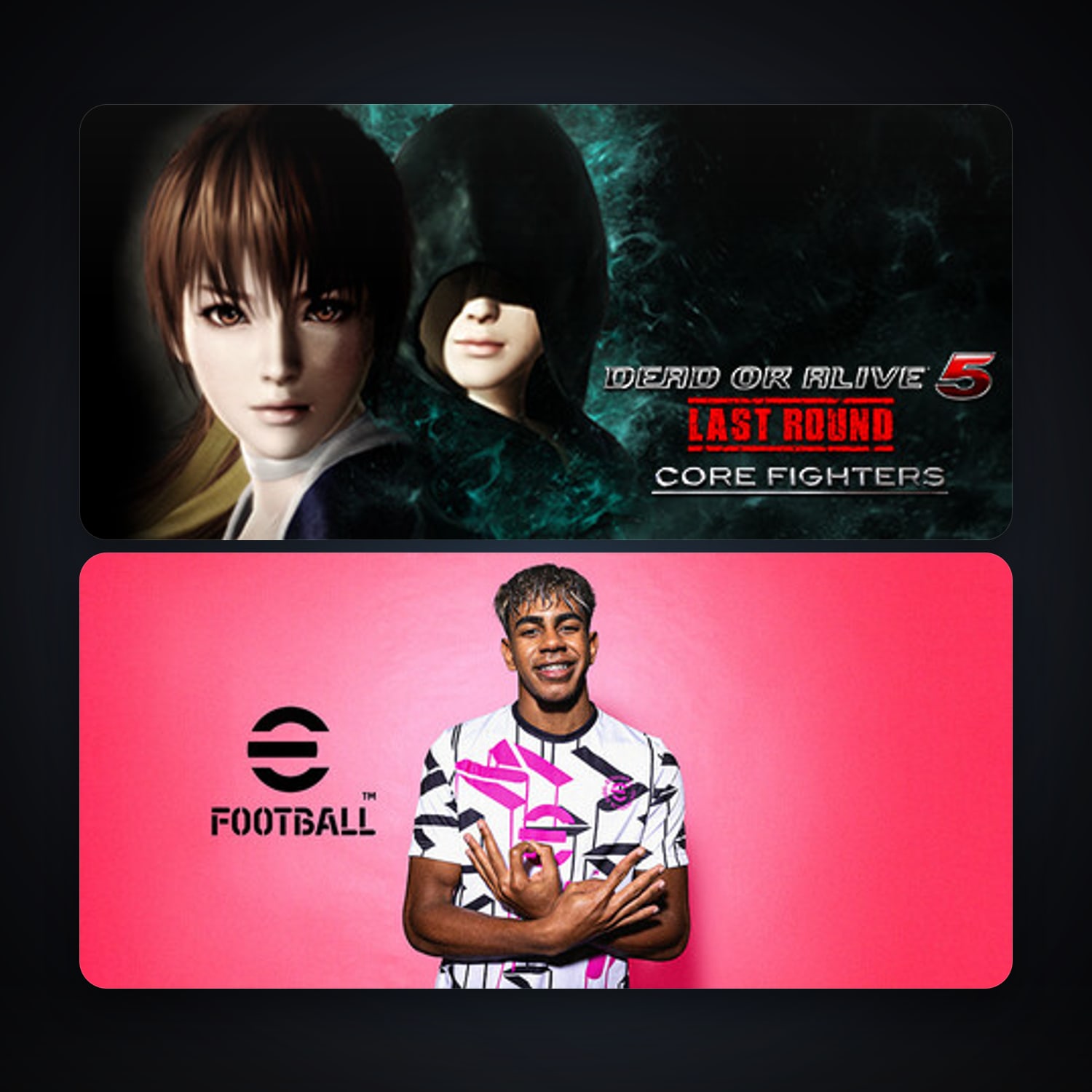 DEAD OR ALIVE 5 Last Round: Core Fighters + eFootball 2024, 6 games, clean — HabibiAccounts