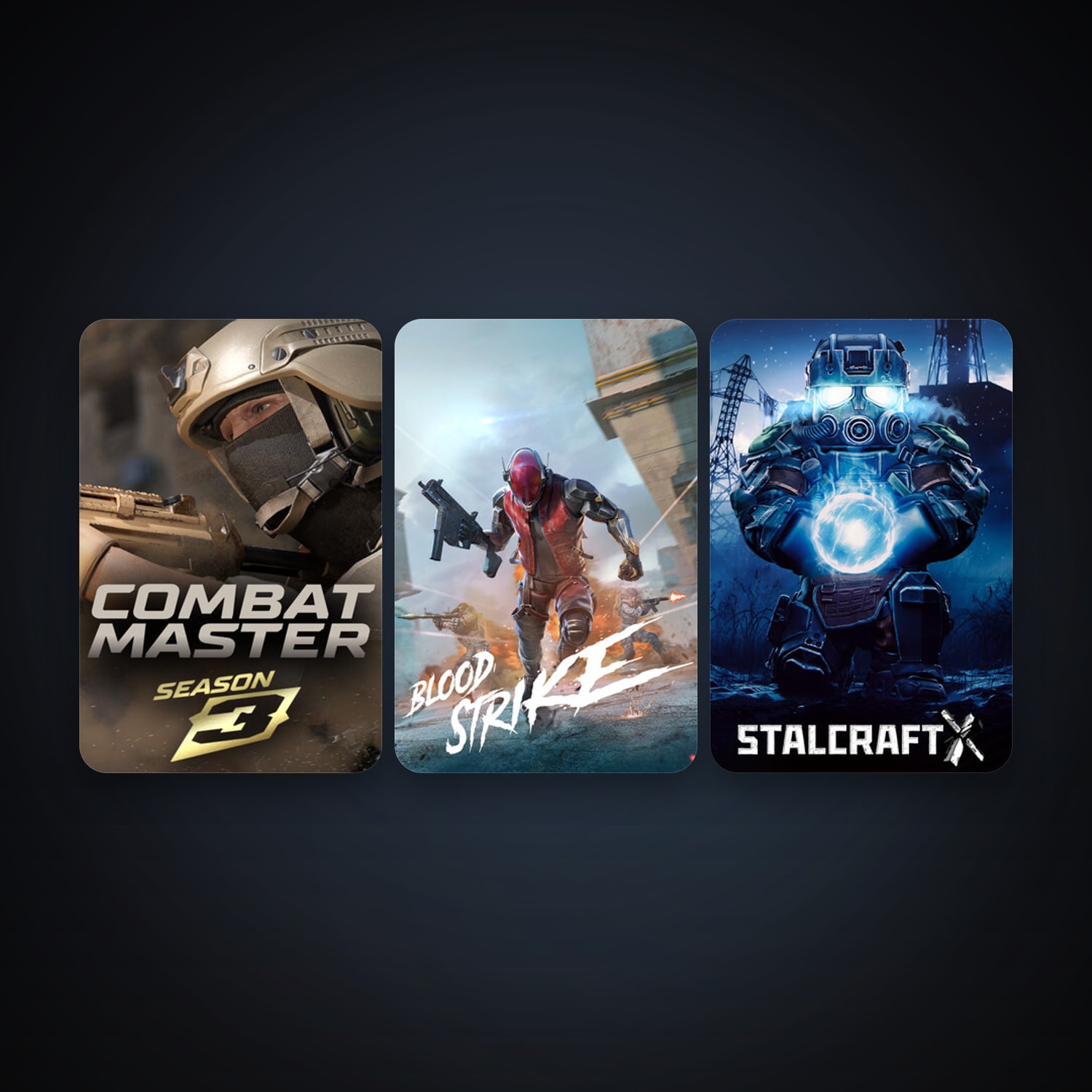 STALZONE + Combat Master: Season 1, 5 games, clean — HabibiAccounts