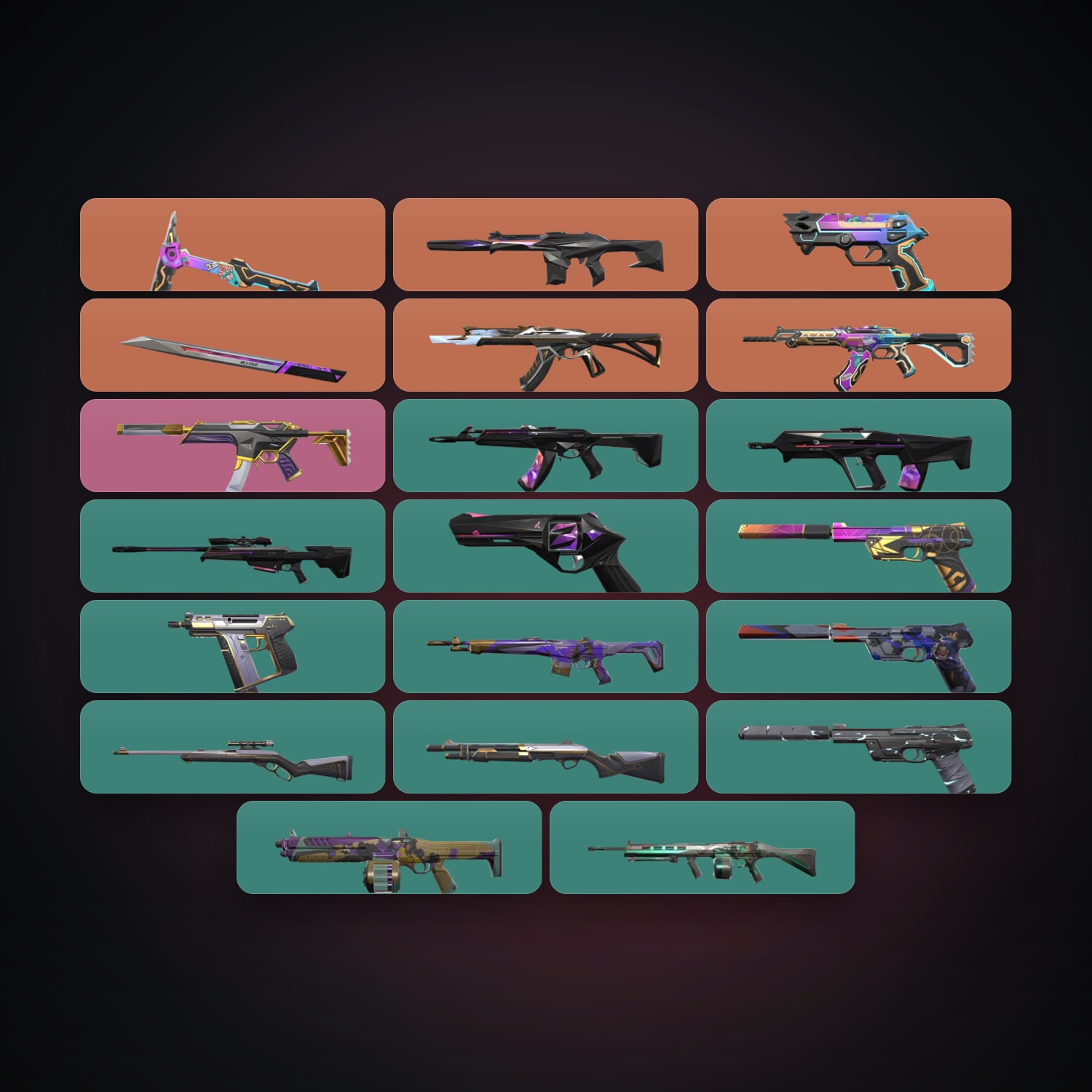 LA Bronze 2 locker — 2 knives, 21 skins, lvl 64 — HabibiAccounts