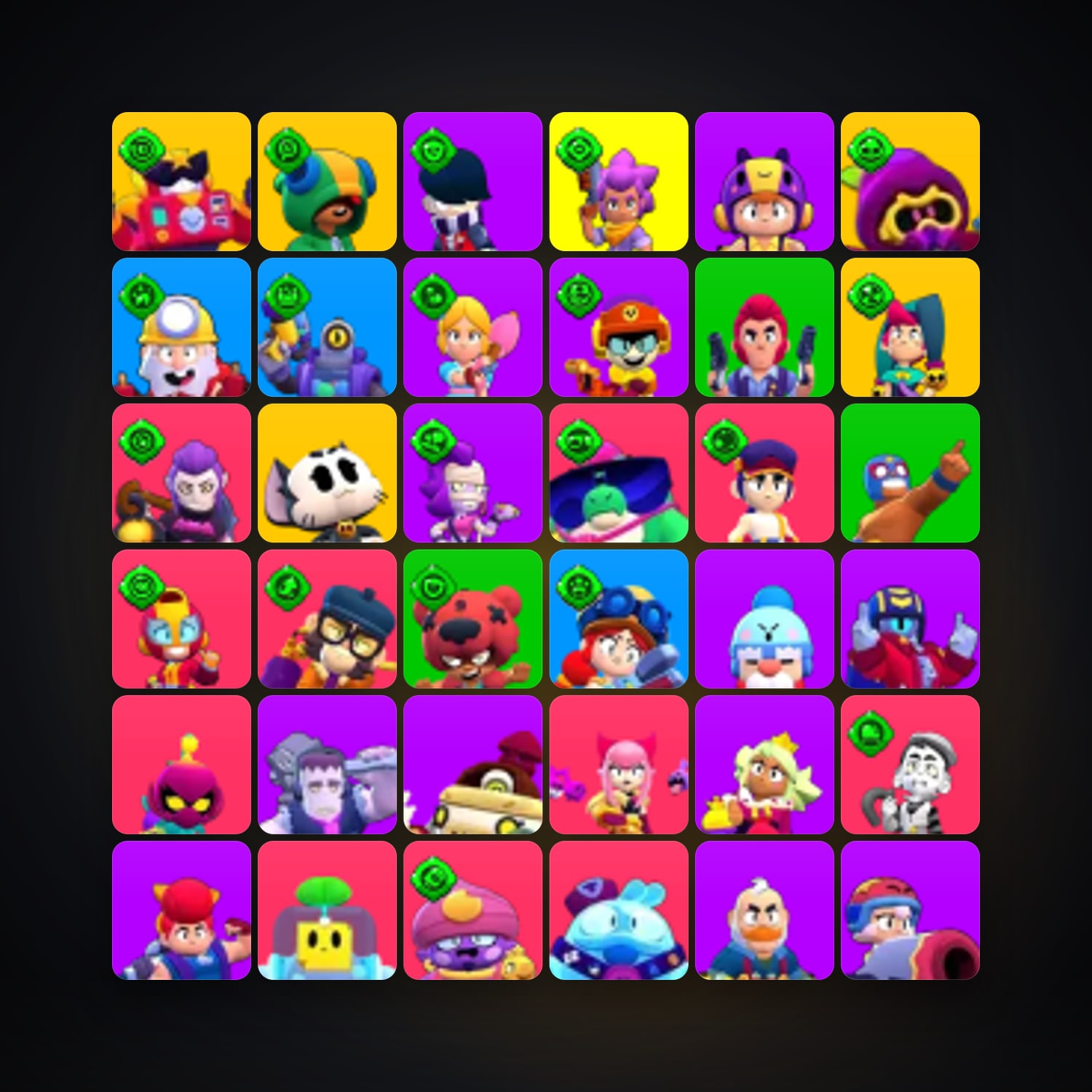 105 Brawlers | 35.3K Trophies — Supercell Account — HabibiAccounts