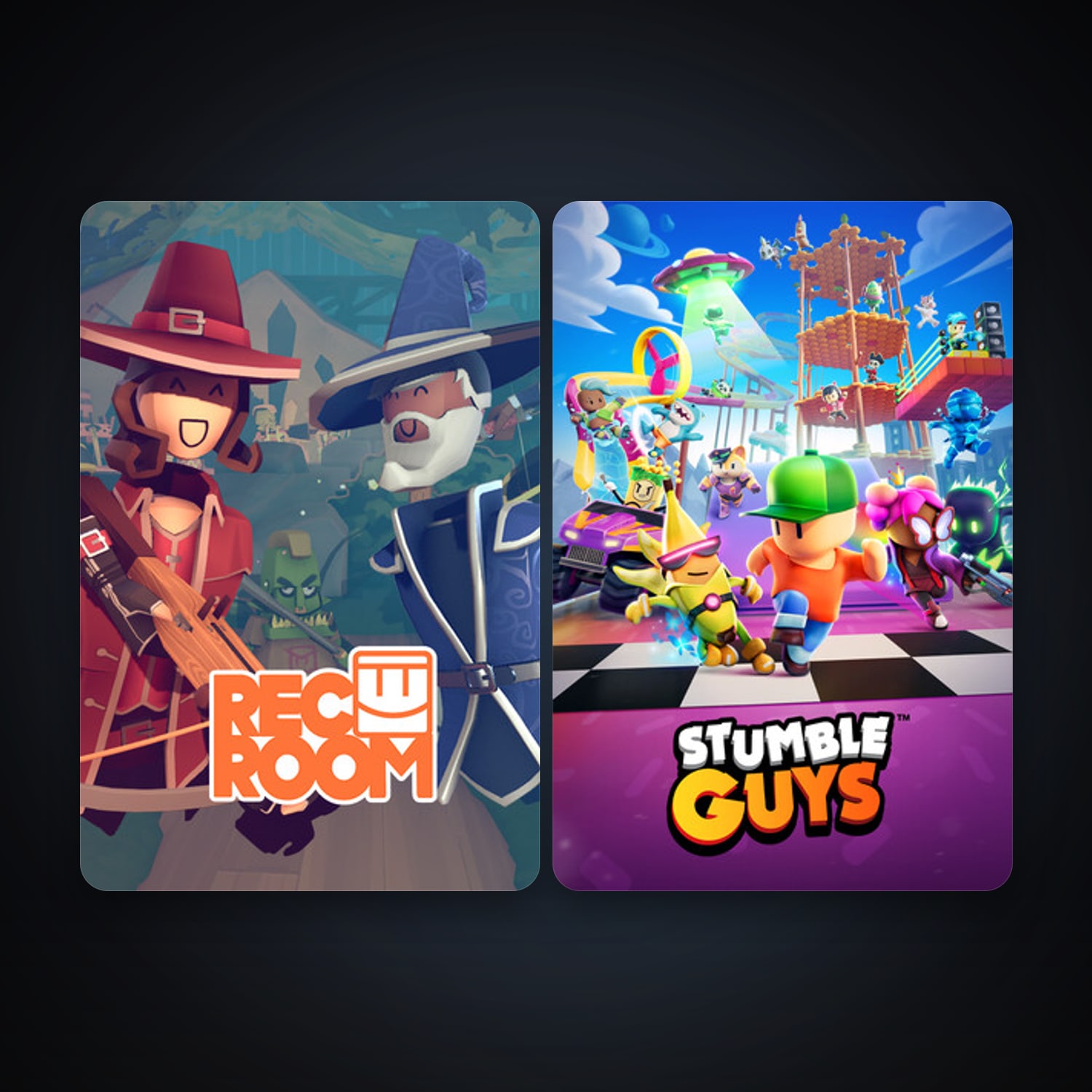 Rec Room + Stumble Guys, 5 games, clean — HabibiAccounts