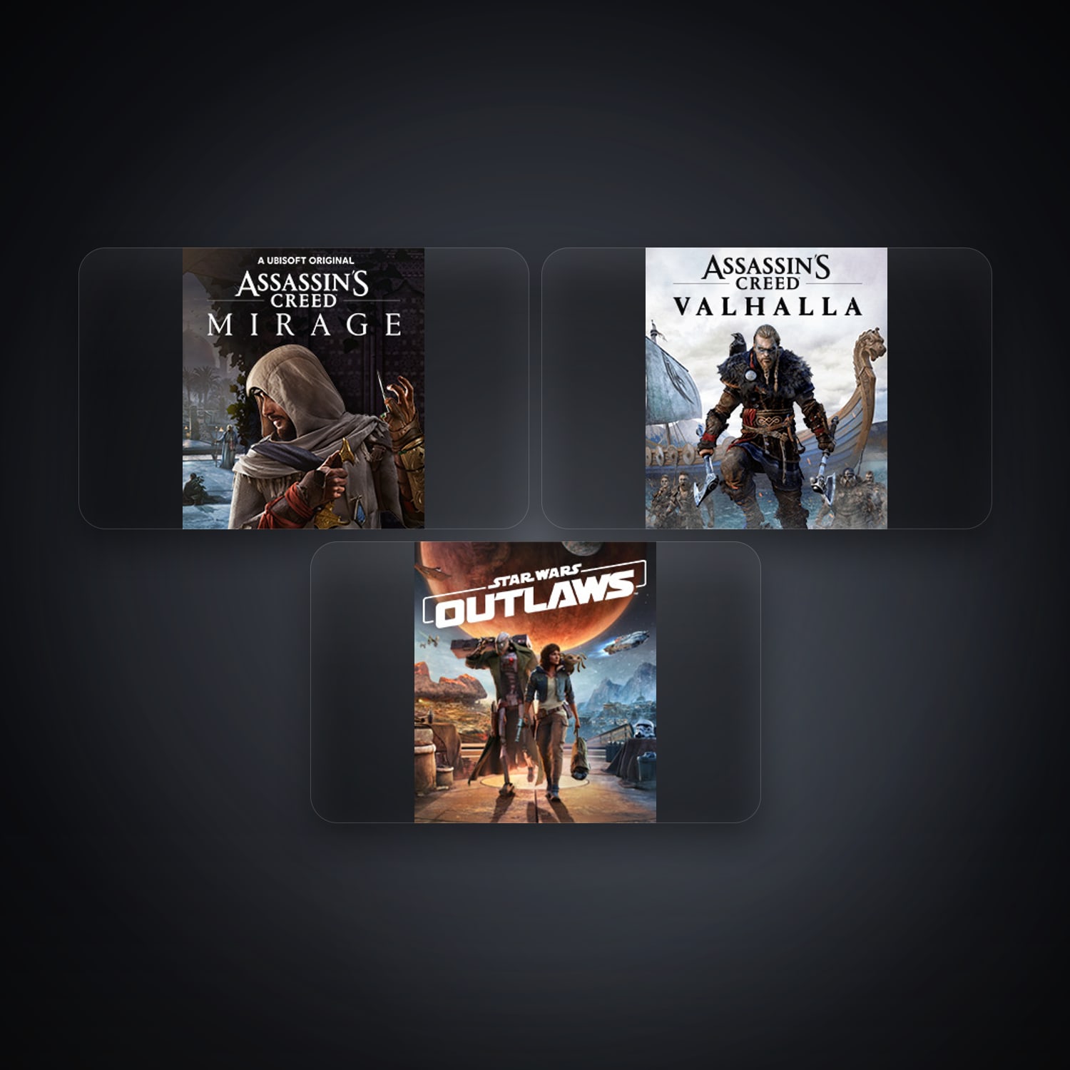Ubisoft Assassin's Creed Mirage + Assassin's Creed Valhalla — BR — 3 games — HabibiAccounts