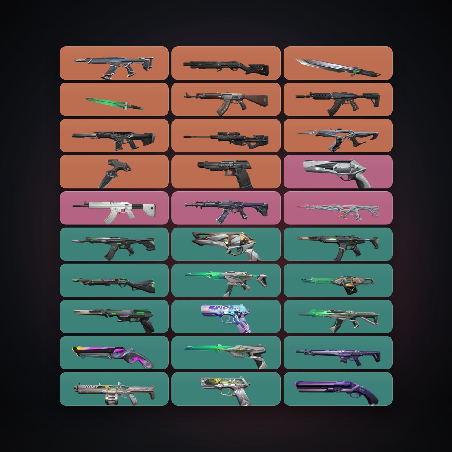 AP Plat 2 locker — 3 knives, 43 skins, lvl 157 — HabibiAccounts