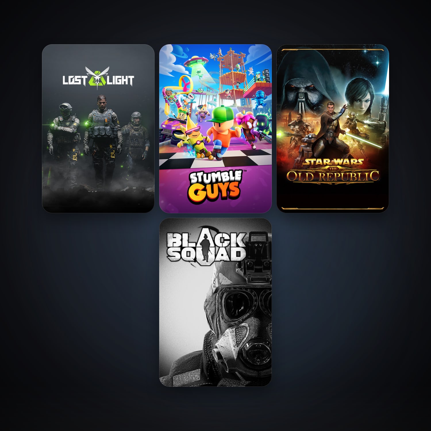 Black Squad + STAR WARS: The Old Republic, 11 games, clean — HabibiAccounts