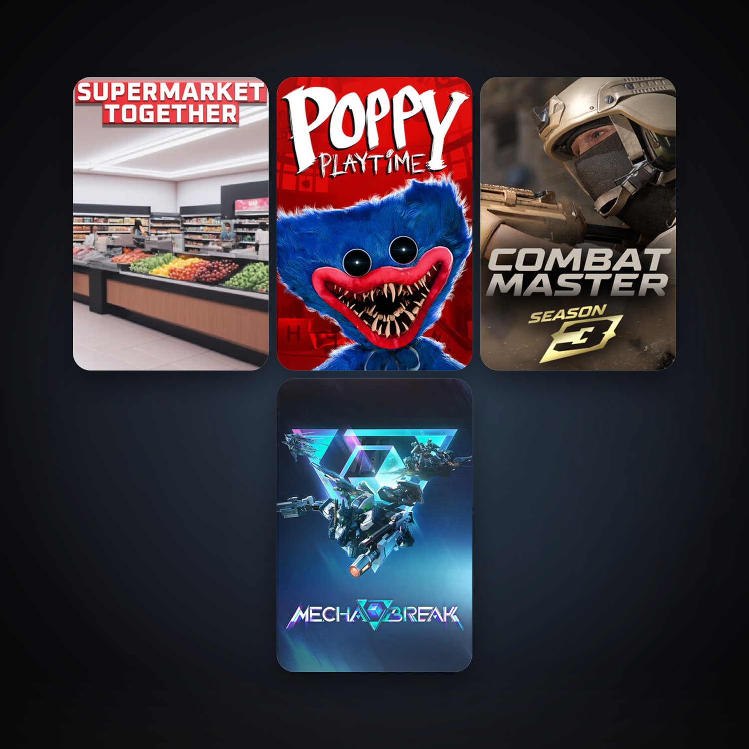 Poppy Playtime + Combat Master: Season 1, 7 games, clean — HabibiAccounts