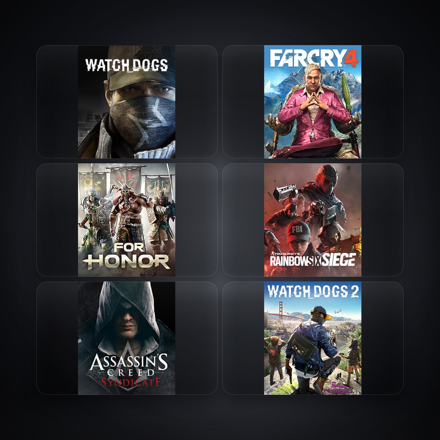 Ubisoft Watch_Dogs + Far Cry 4 — BR — 9 games — HabibiAccounts