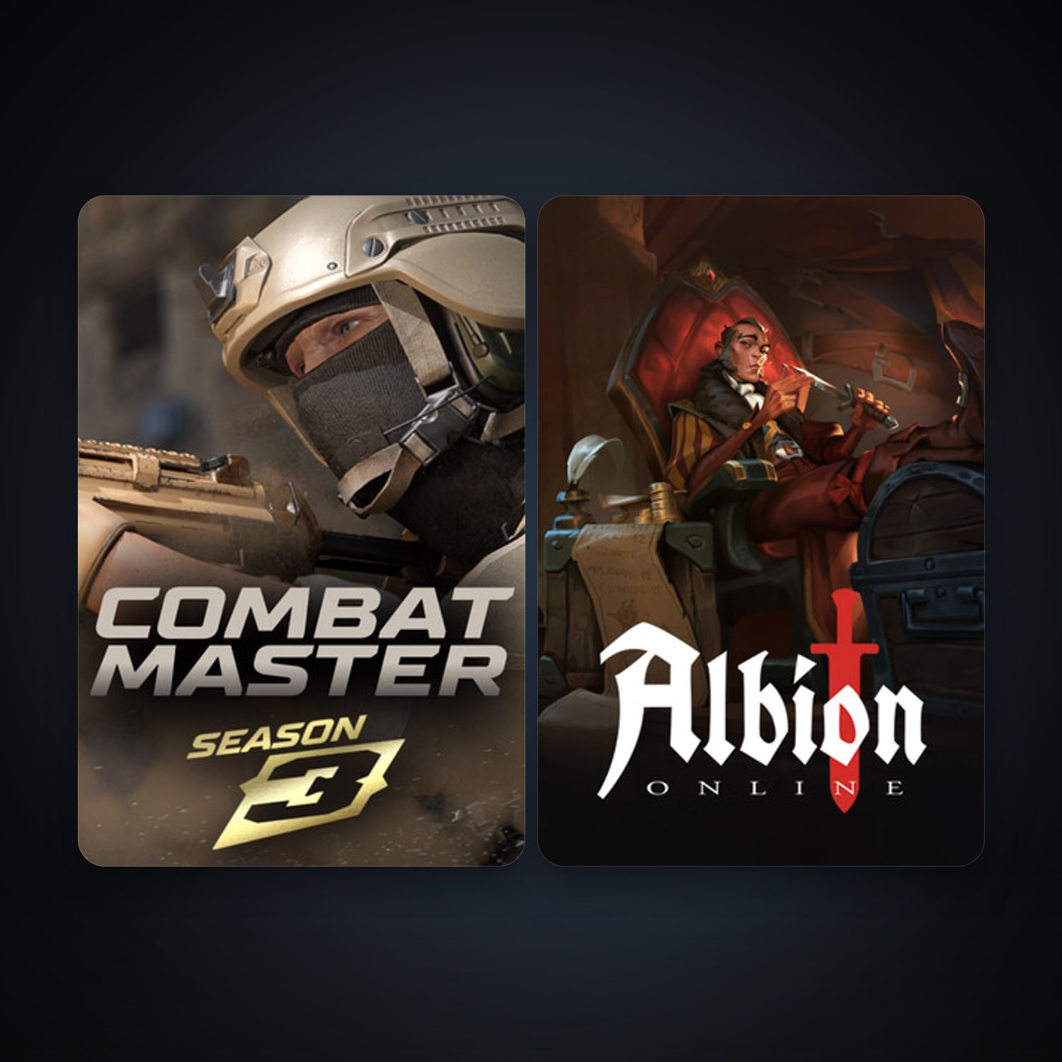 Albion Online + Combat Master: Season 1, 9 games, clean — HabibiAccounts