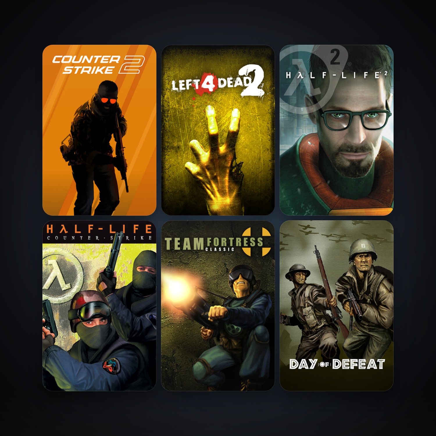 Counter-Strike + Team Fortress Classic, 21 games, clean · 262217080 — HabibiAccounts