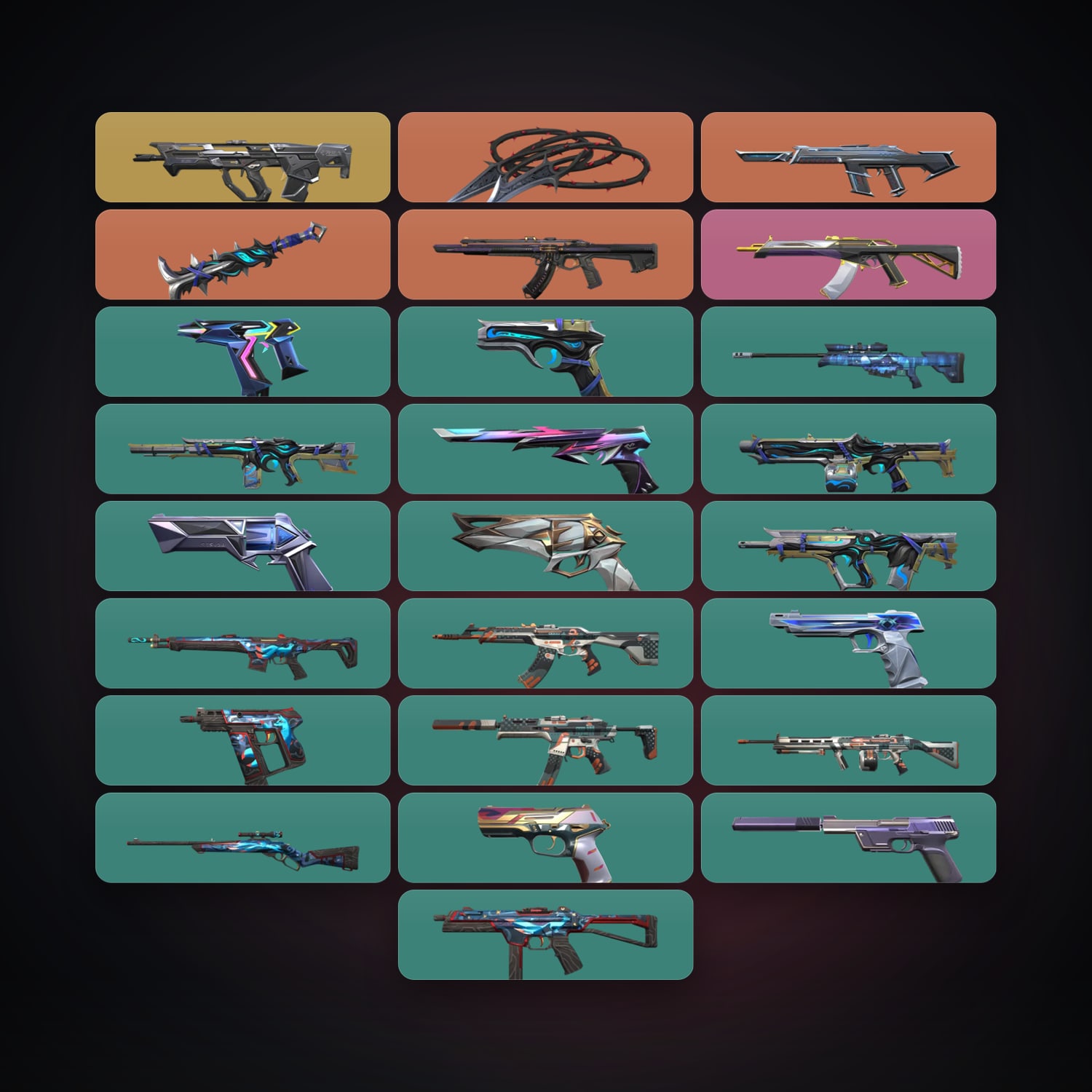 BR Plat 3 locker — 2 knives, 26 skins, lvl 162 — HabibiAccounts