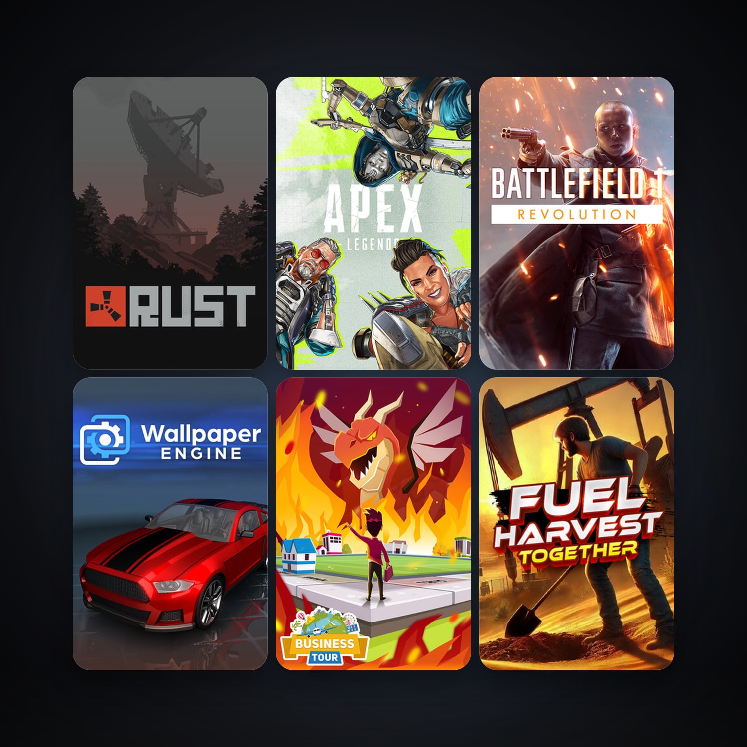Rust + Business Tour - Board Game with Online Multiplayer, 19 games, clean — HabibiAccounts