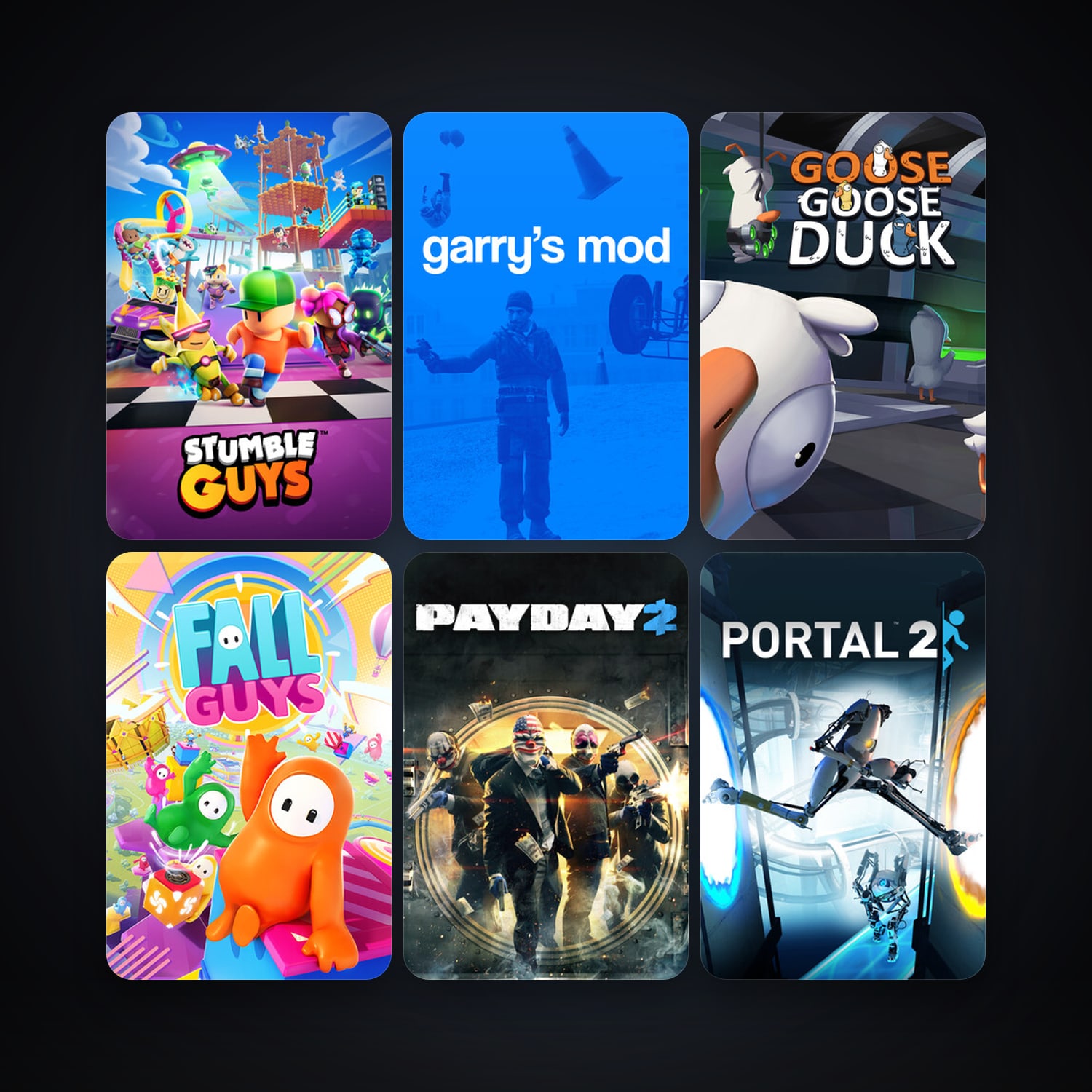 Portal 2 + Garry's Mod, 24 games, clean — HabibiAccounts