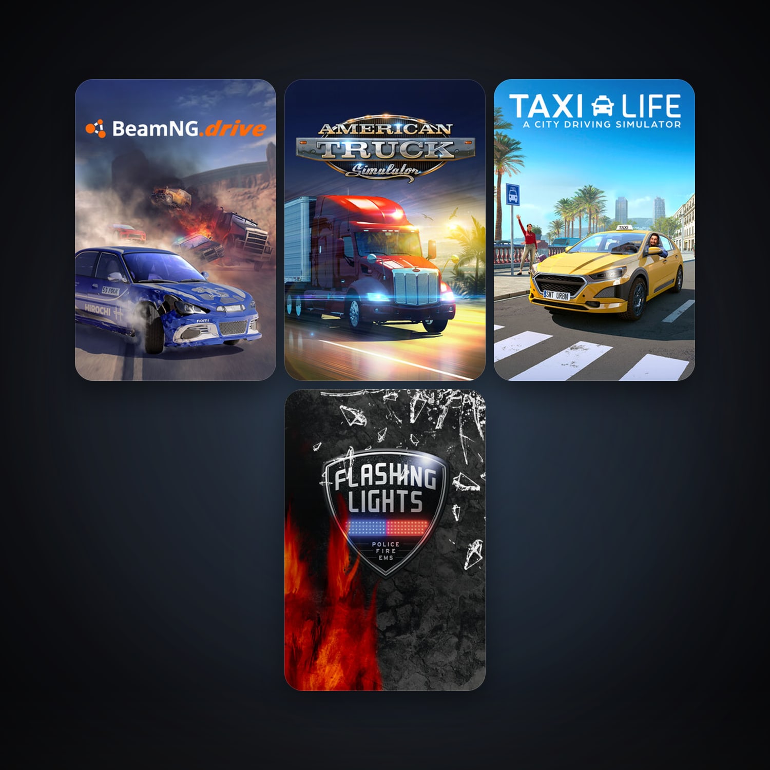 Assetto Corsa + American Truck Simulator, 9 games, clean — HabibiAccounts