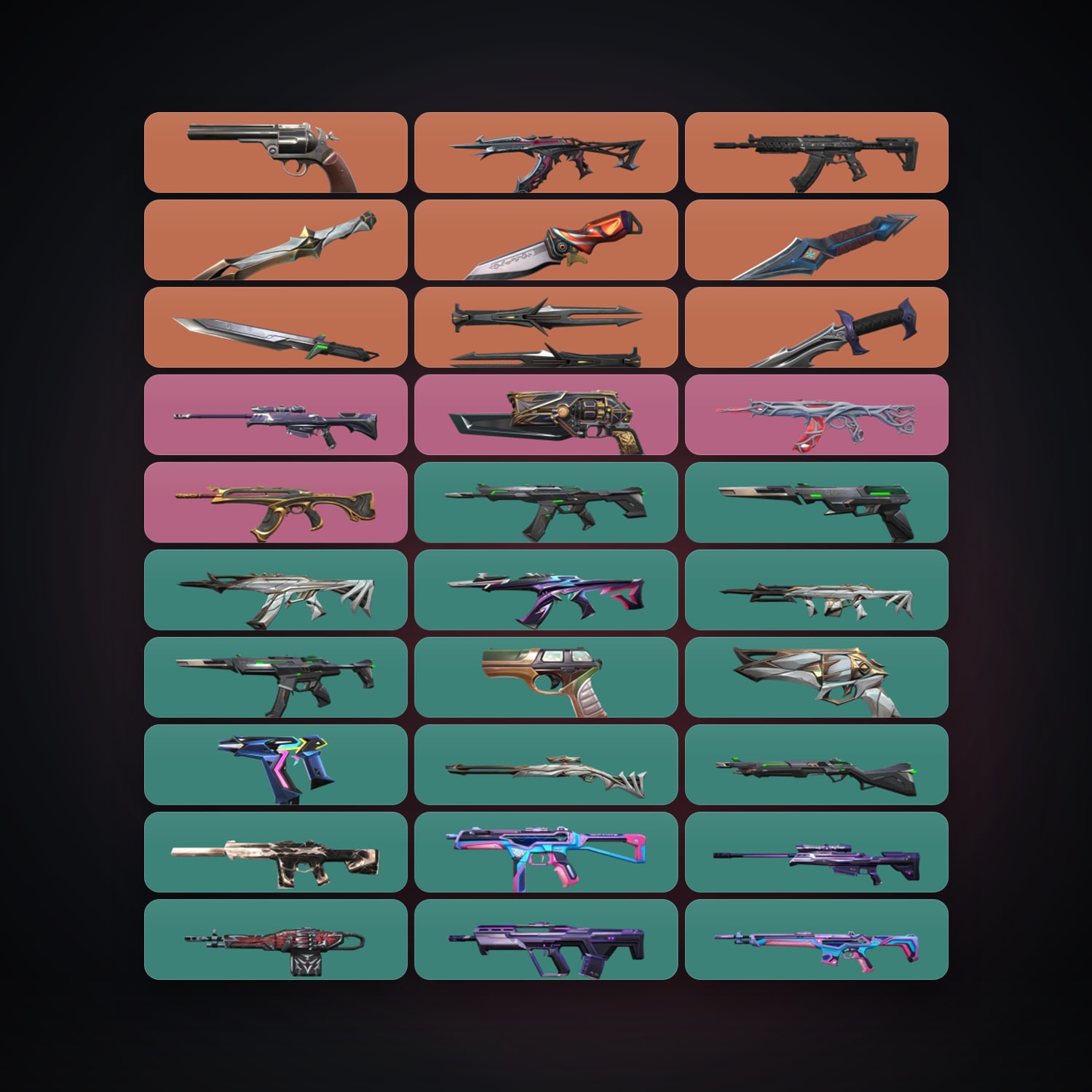 NA Silver 1 locker — 6 knives, 47 skins, lvl 165 — HabibiAccounts