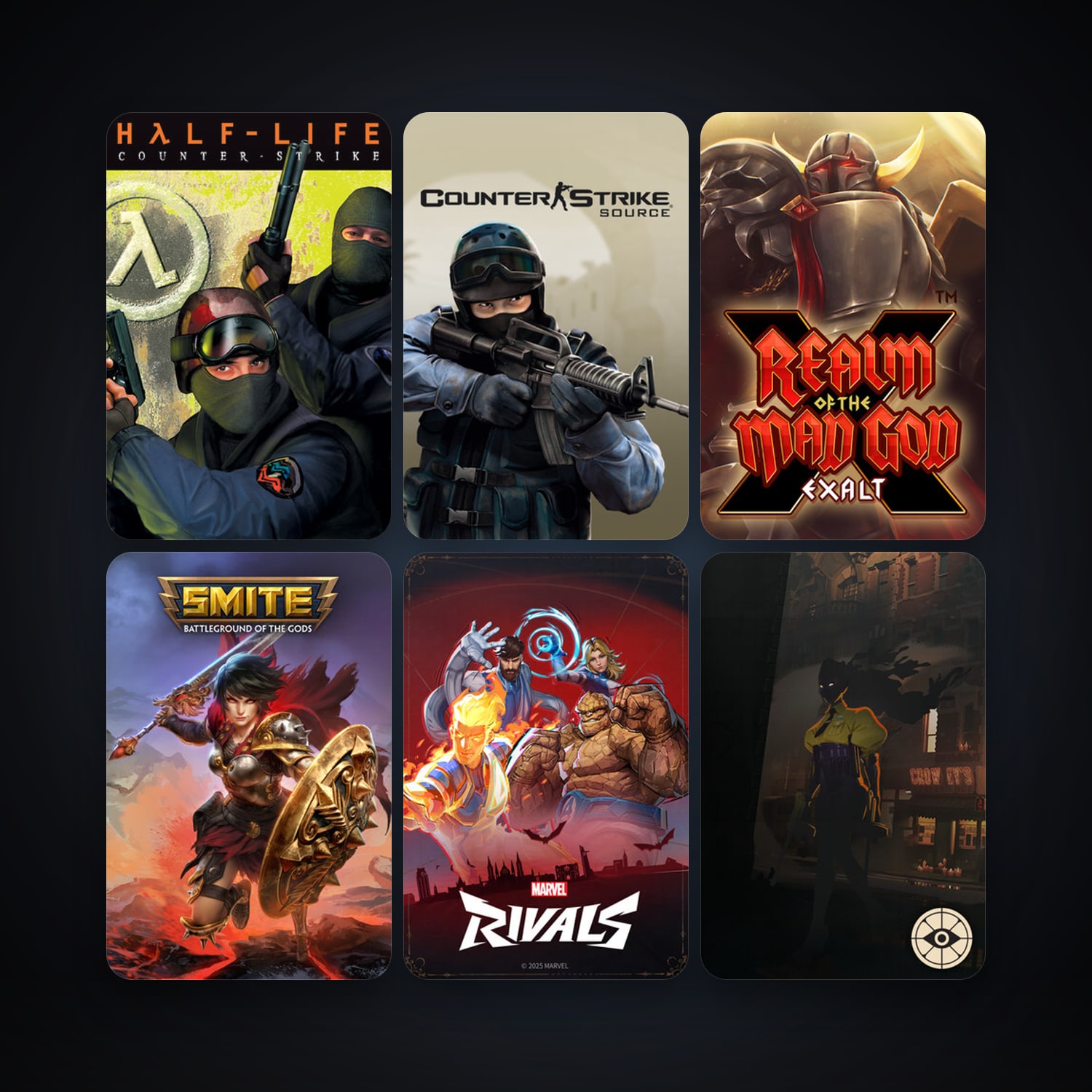 Counter-Strike + Day of Defeat, 12 games, Steam 10, clean — HabibiAccounts