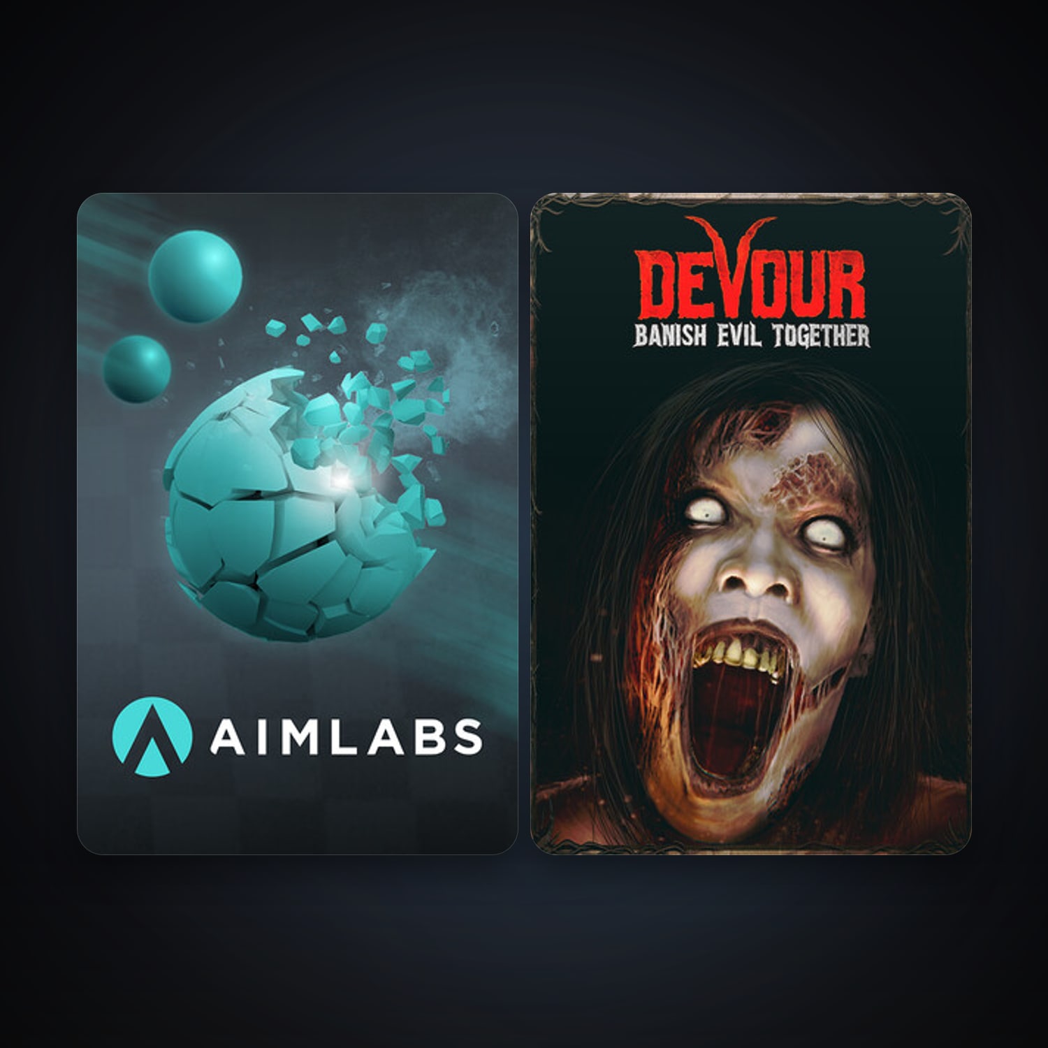 Aimlabs + DEVOUR, 4 games, clean — HabibiAccounts