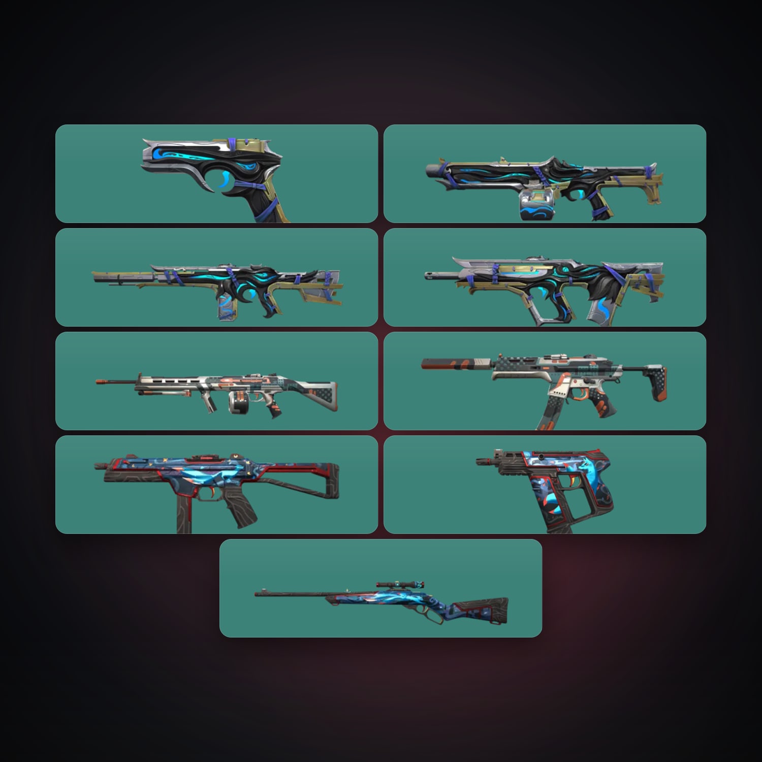 EU Silver 1 locker — 10 skins, lvl 39 — HabibiAccounts