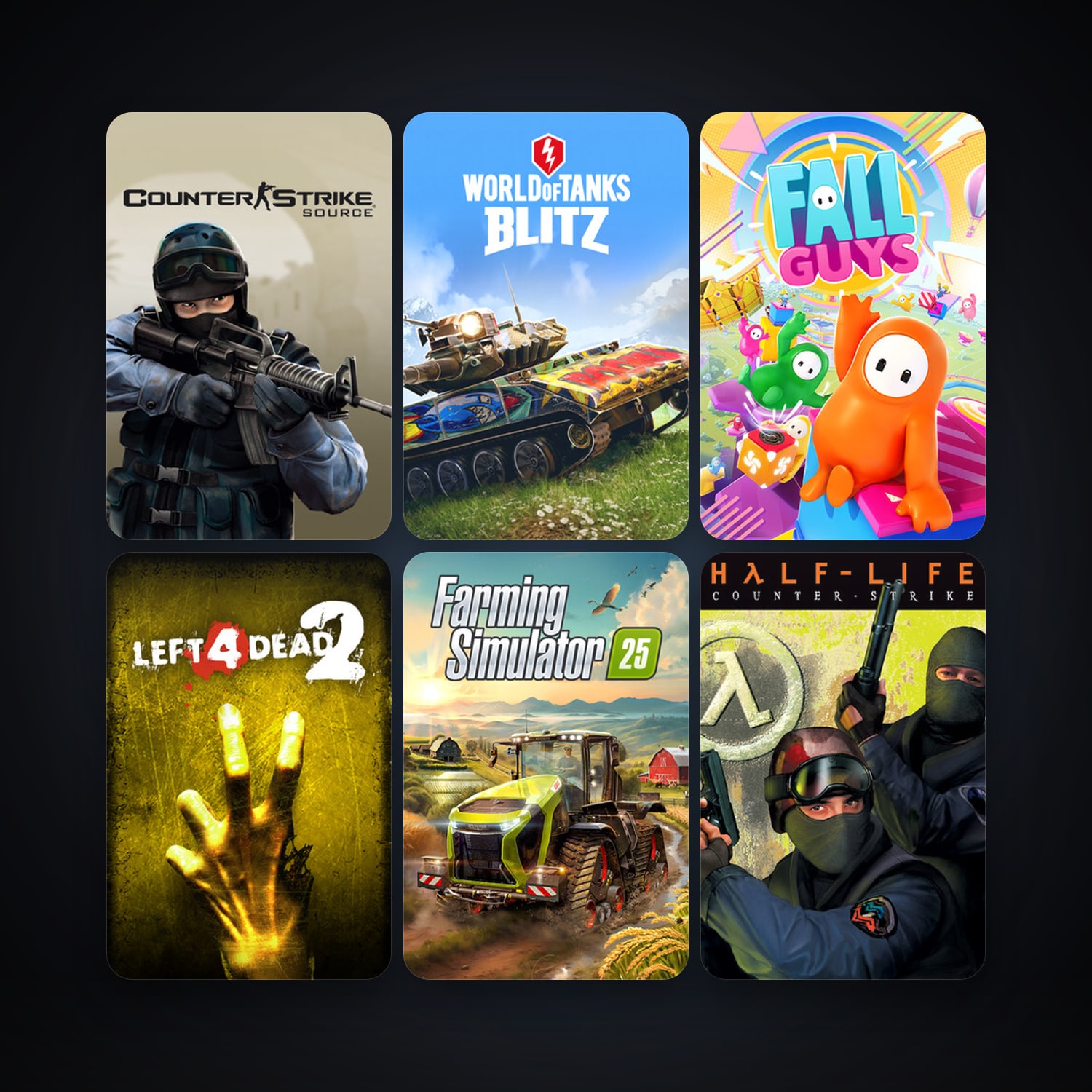 Counter-Strike + Counter-Strike: Source, 24 games, clean — HabibiAccounts