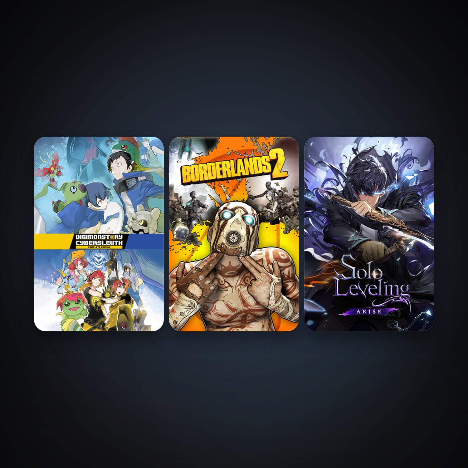 Borderlands 2 + Digimon Story Cyber Sleuth: Complete Edition, 3 games, clean — HabibiAccounts