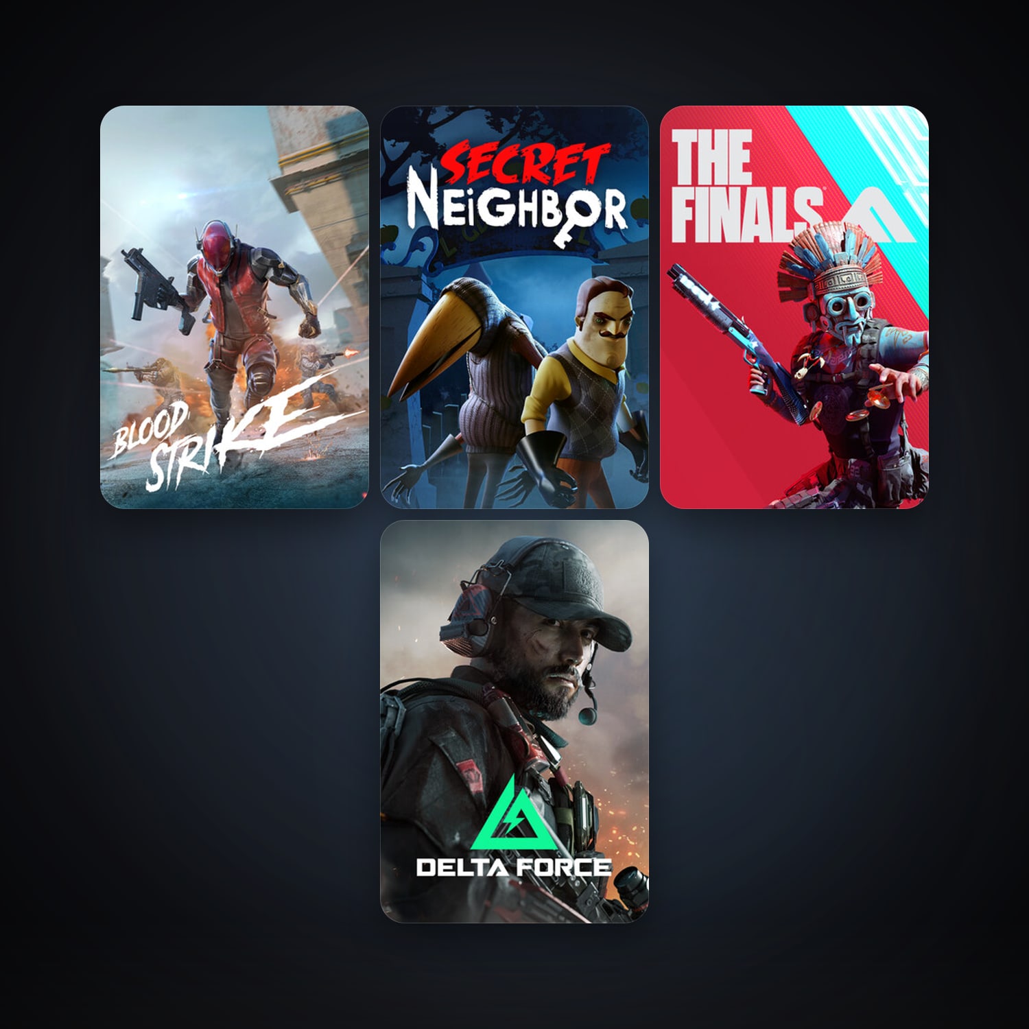 Secret Neighbor + THE FINALS, 8 games, clean — HabibiAccounts