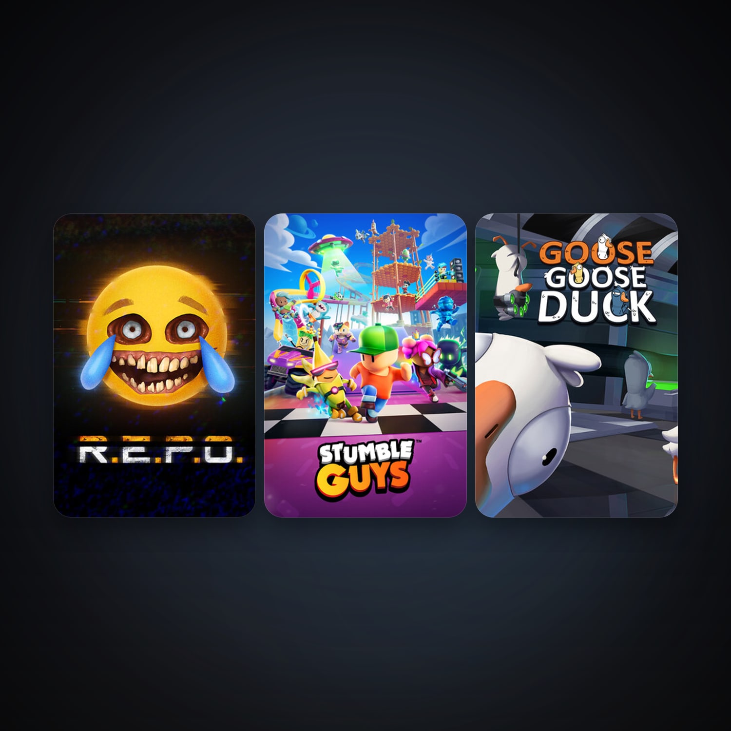 Goose Goose Duck + Stumble Guys, 4 games, clean — HabibiAccounts