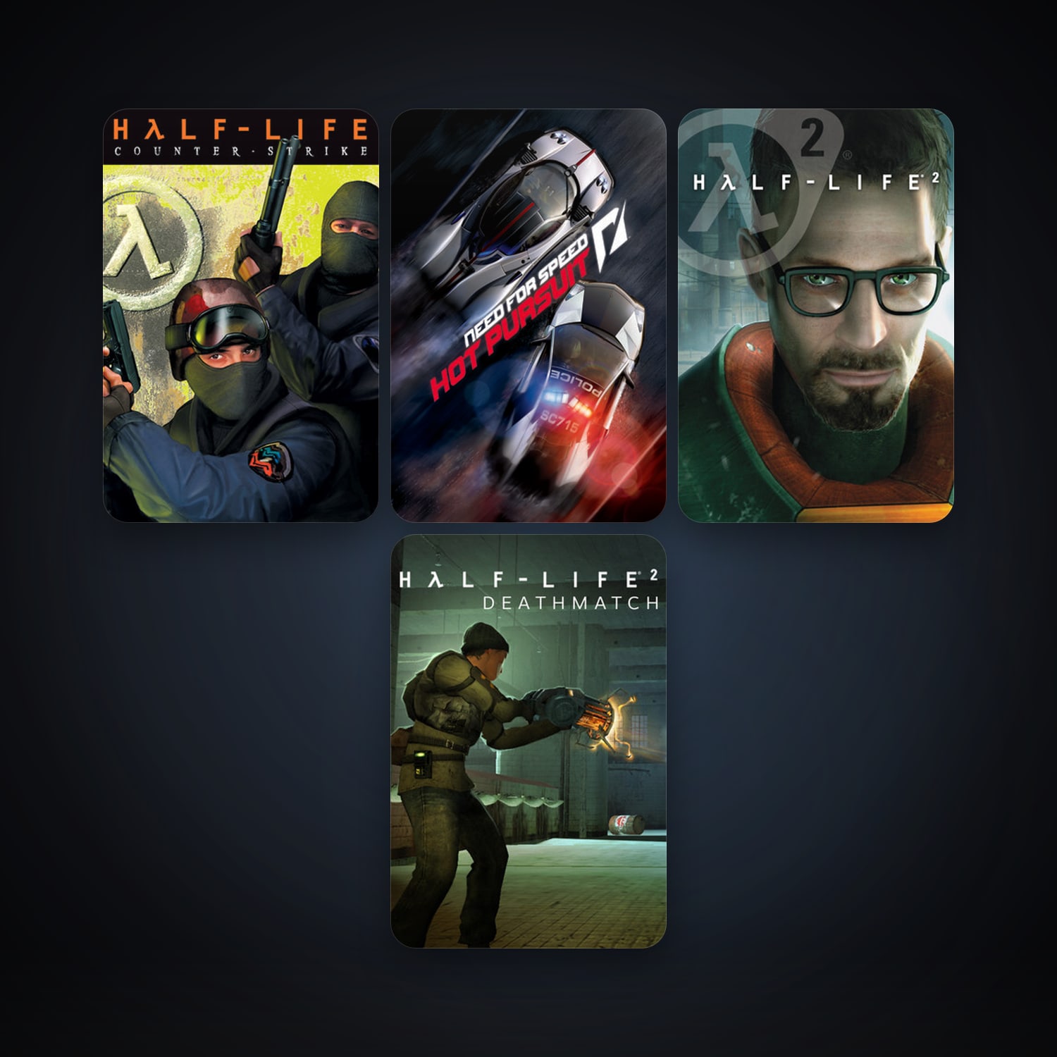 Counter-Strike + Half-Life 2, 7 games, clean — HabibiAccounts