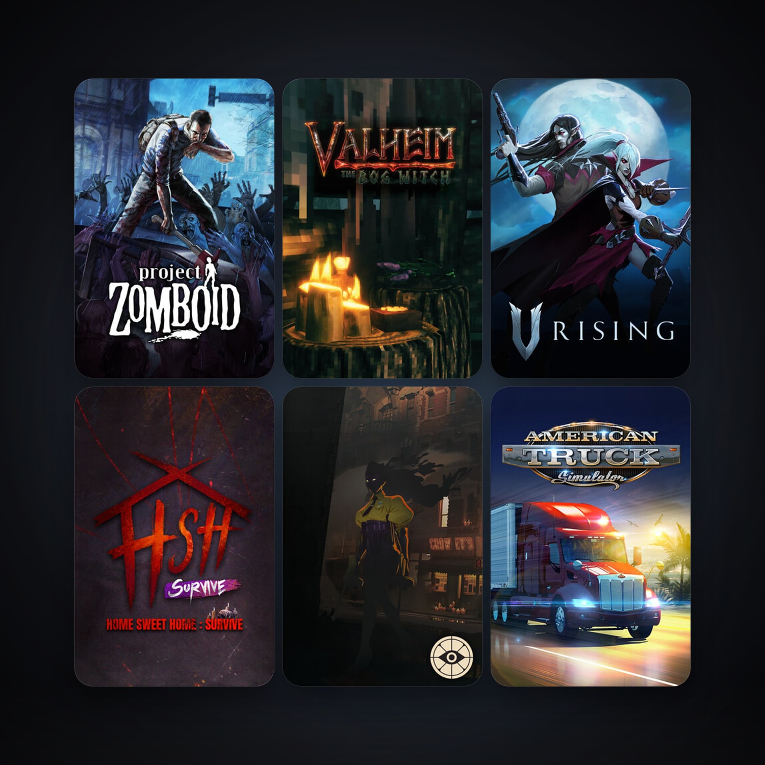 Project Zomboid + The Forest, 11 games, clean — HabibiAccounts