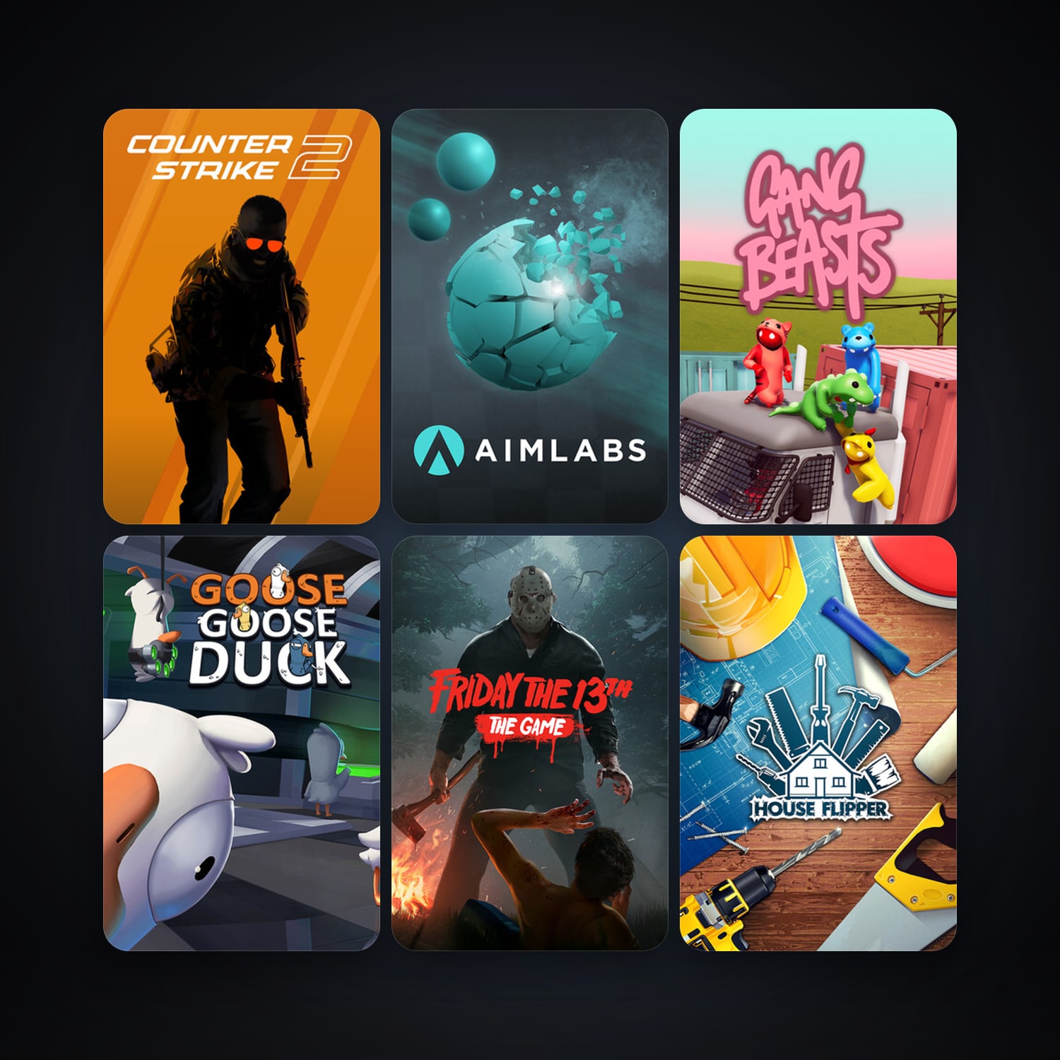 CS2 Prime + Gang Beasts, 67 games, clean — HabibiAccounts