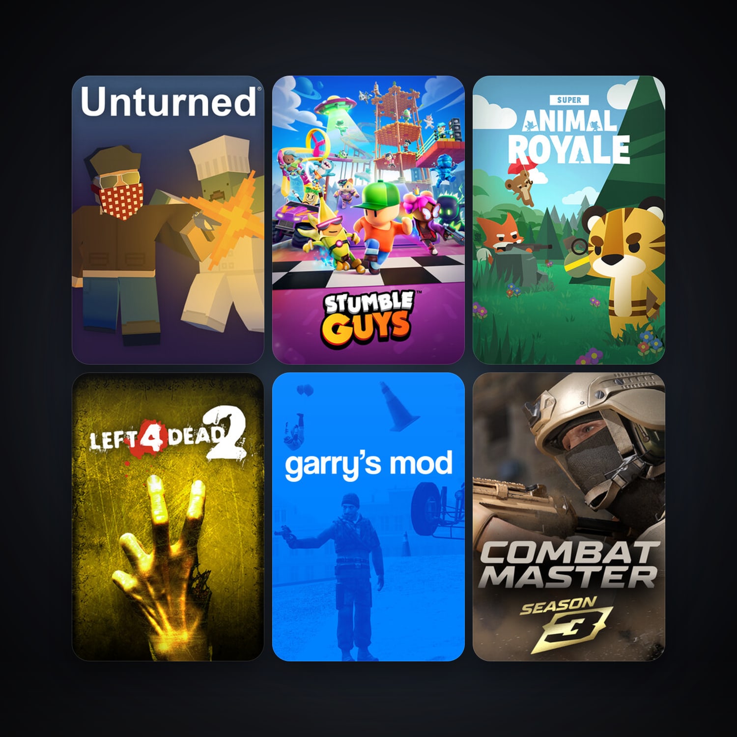 Half-Life + Left 4 Dead 2, 64 games, clean — HabibiAccounts