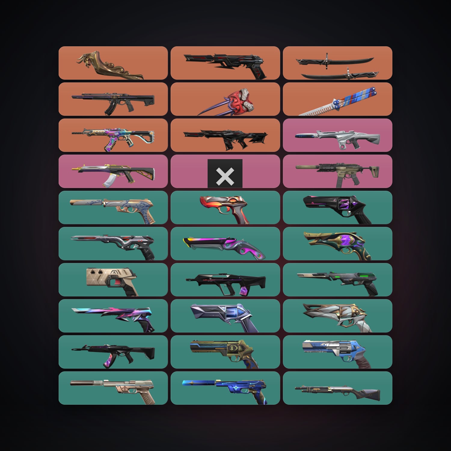 AP Diamond 2 locker — 4 knives, 51 skins, lvl 452 — HabibiAccounts
