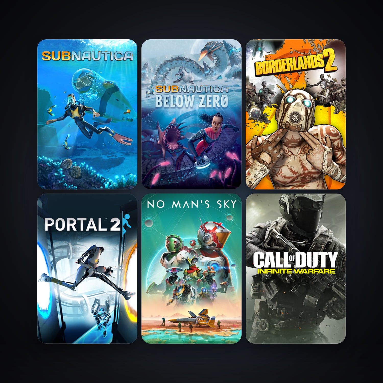 Portal 2 + Borderlands 2, 25 games, clean — HabibiAccounts