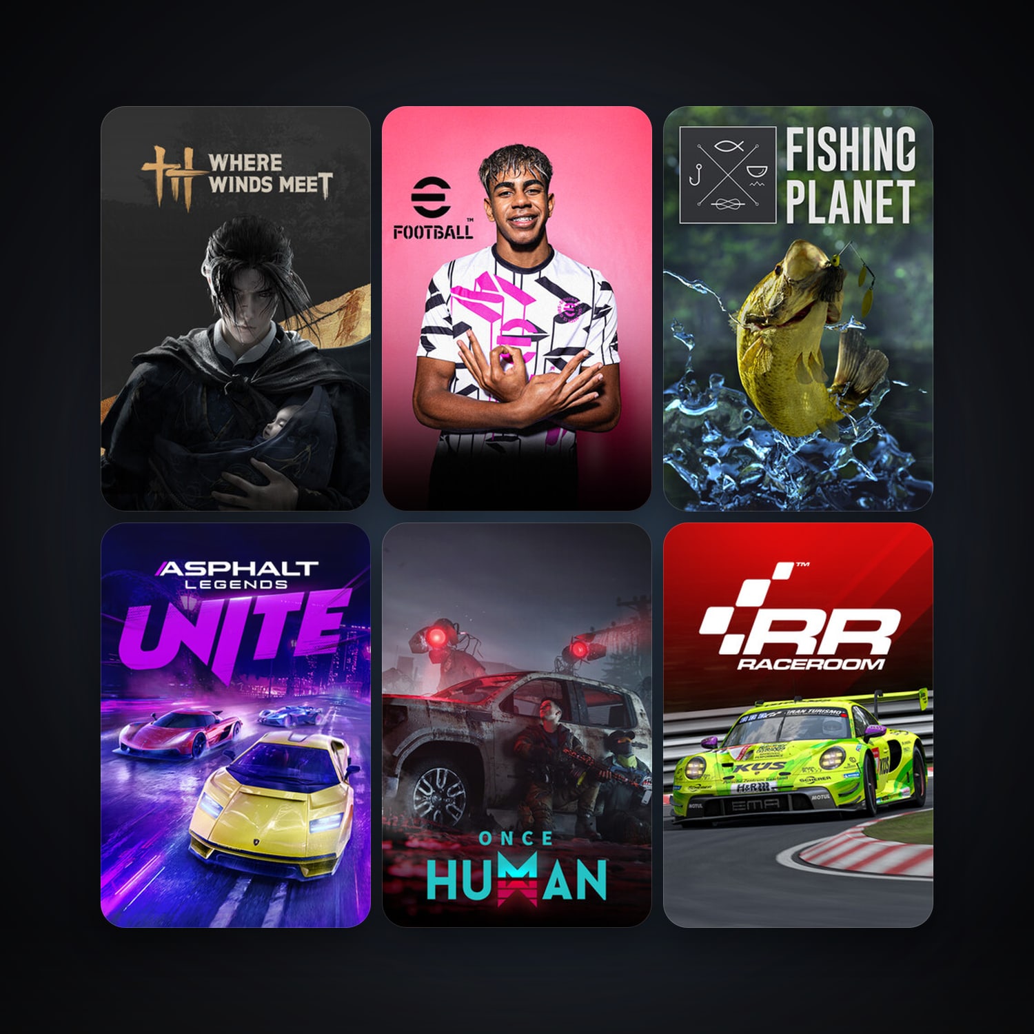 RaceRoom Racing Experience + Fishing Planet, 10 games, clean — HabibiAccounts