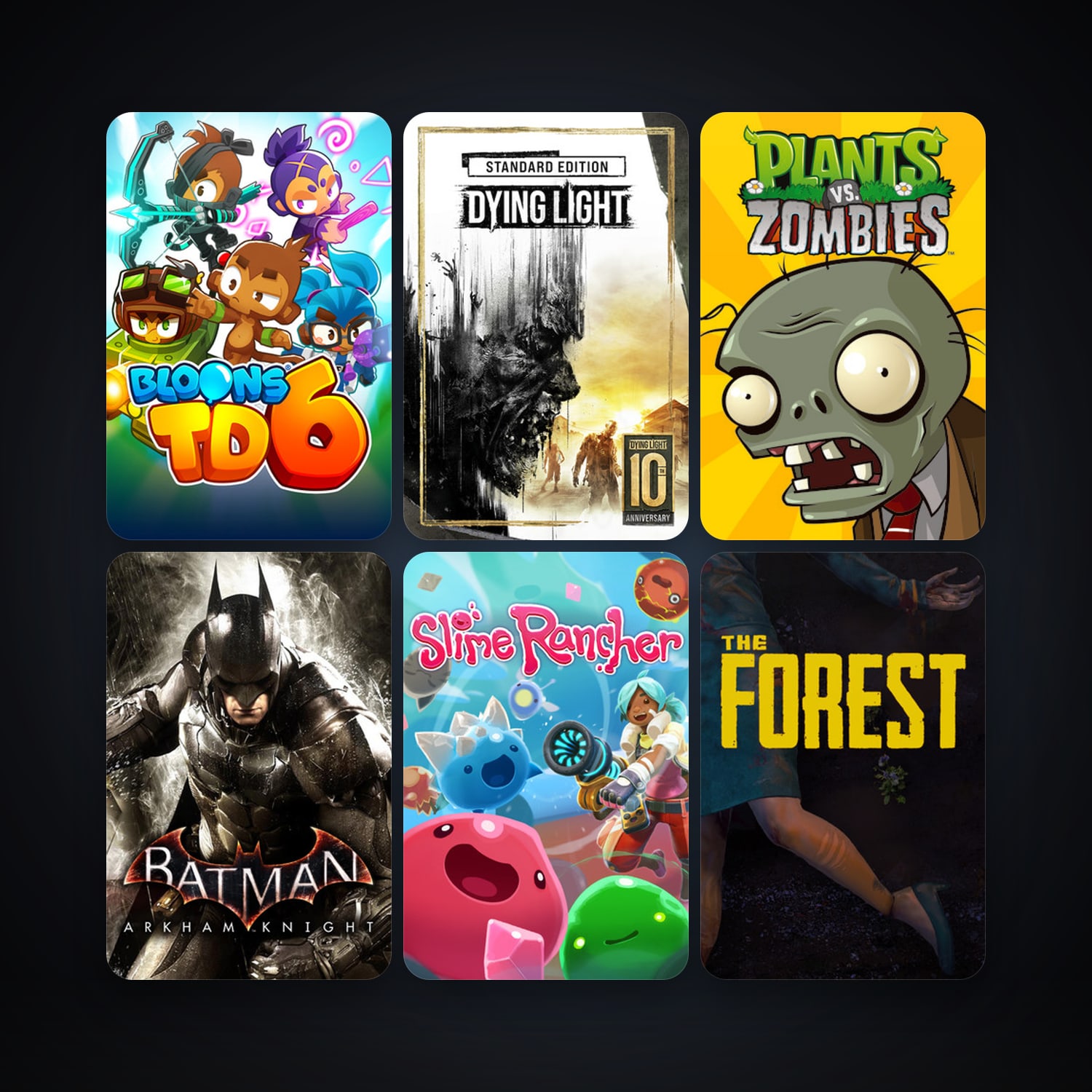 Plants vs. Zombies GOTY Edition + Batman: Arkham Asylum Game of the Year Edition, 39 games, clean — HabibiAccounts