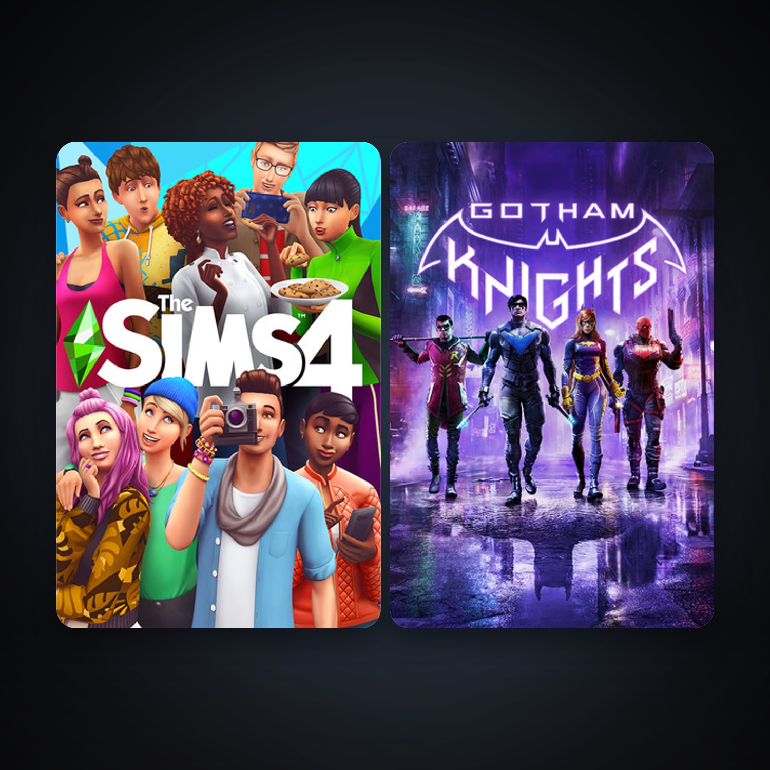 The Sims 4 + Gotham Knights, 2 games, clean — HabibiAccounts