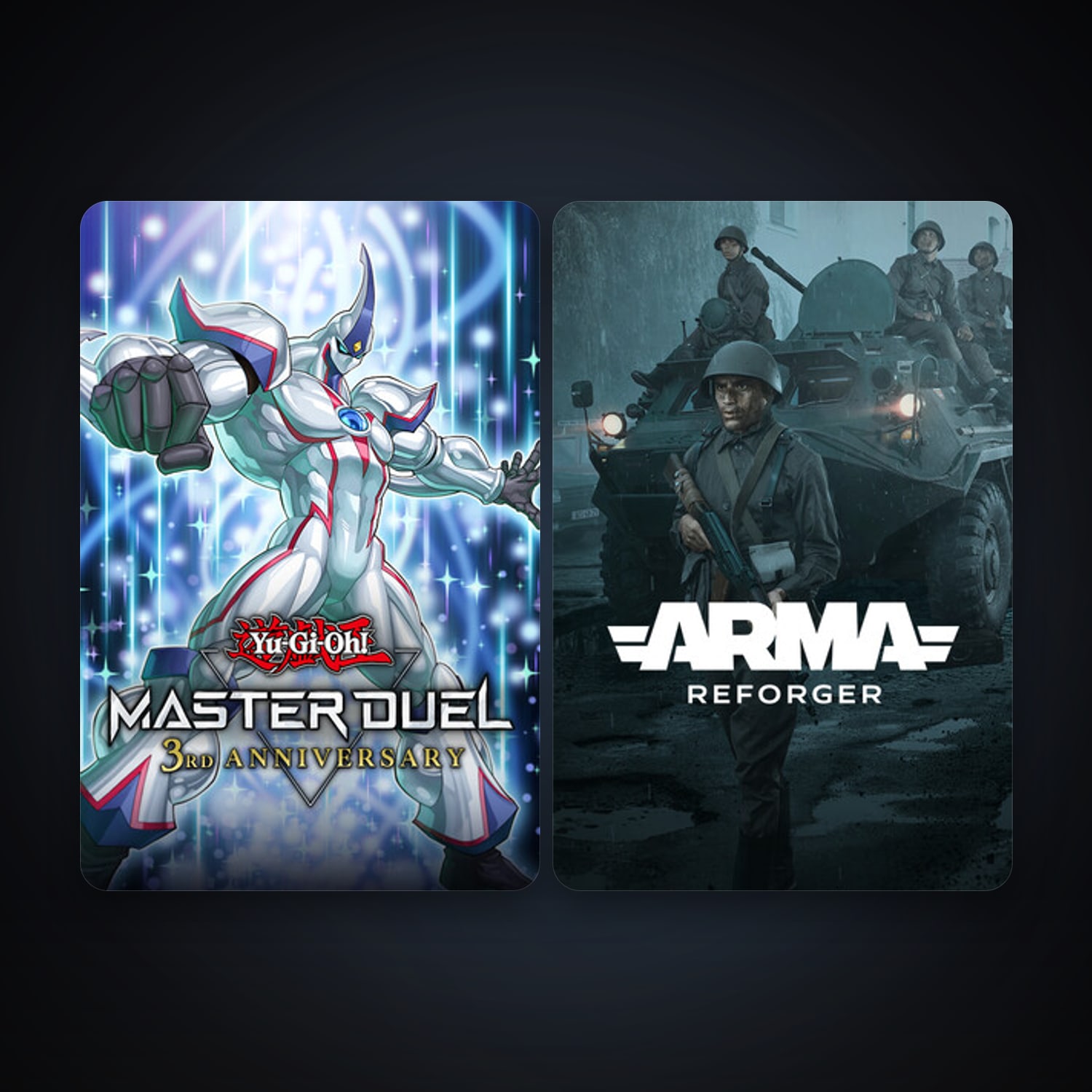 Yu-Gi-Oh! Master Duel + Arma Reforger, 4 games, clean — HabibiAccounts
