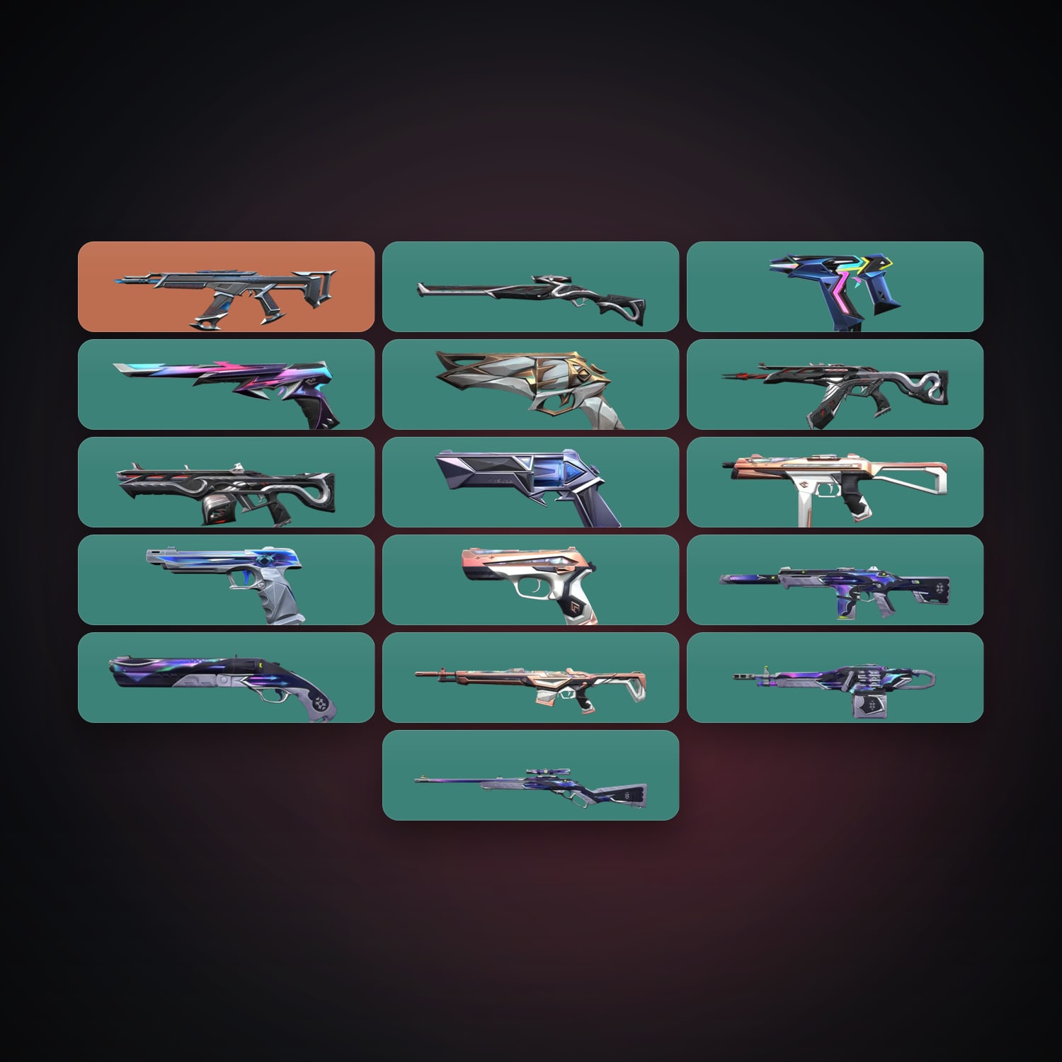 AP Bronze 2 locker — 16 skins, lvl 156 — HabibiAccounts
