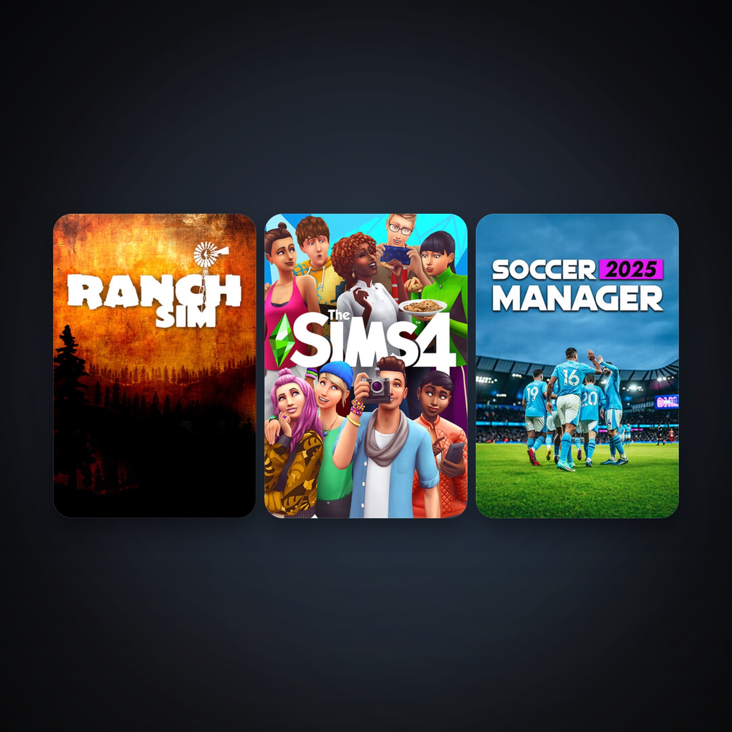 Ranch Simulator - The Realistic Multiplayer Agriculture Management Sandbox; Farm, Harvest, Hunt & Build + The Sims 4, 8 games, clean — HabibiAccounts