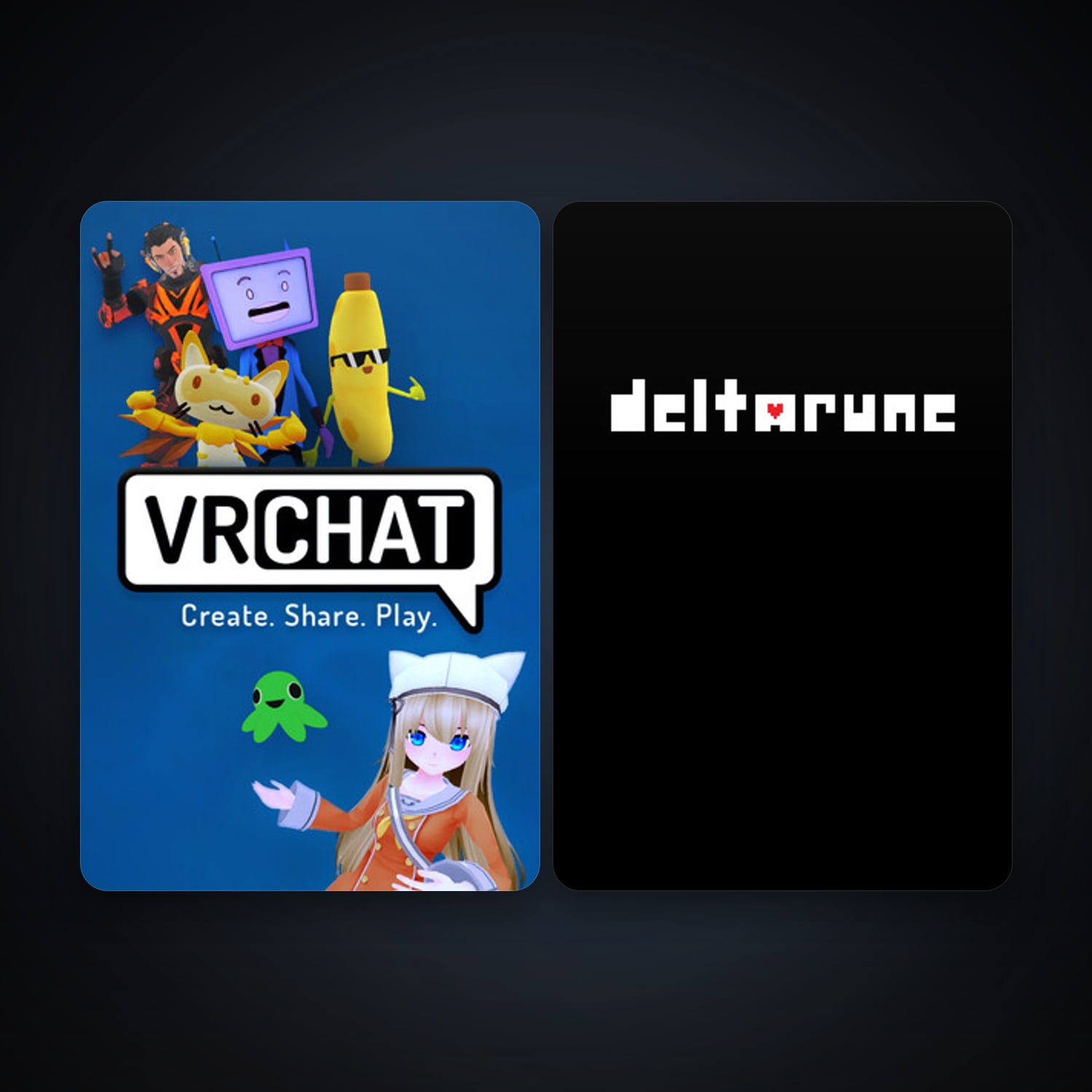 VRChat + DELTARUNE, 2 games, clean — HabibiAccounts