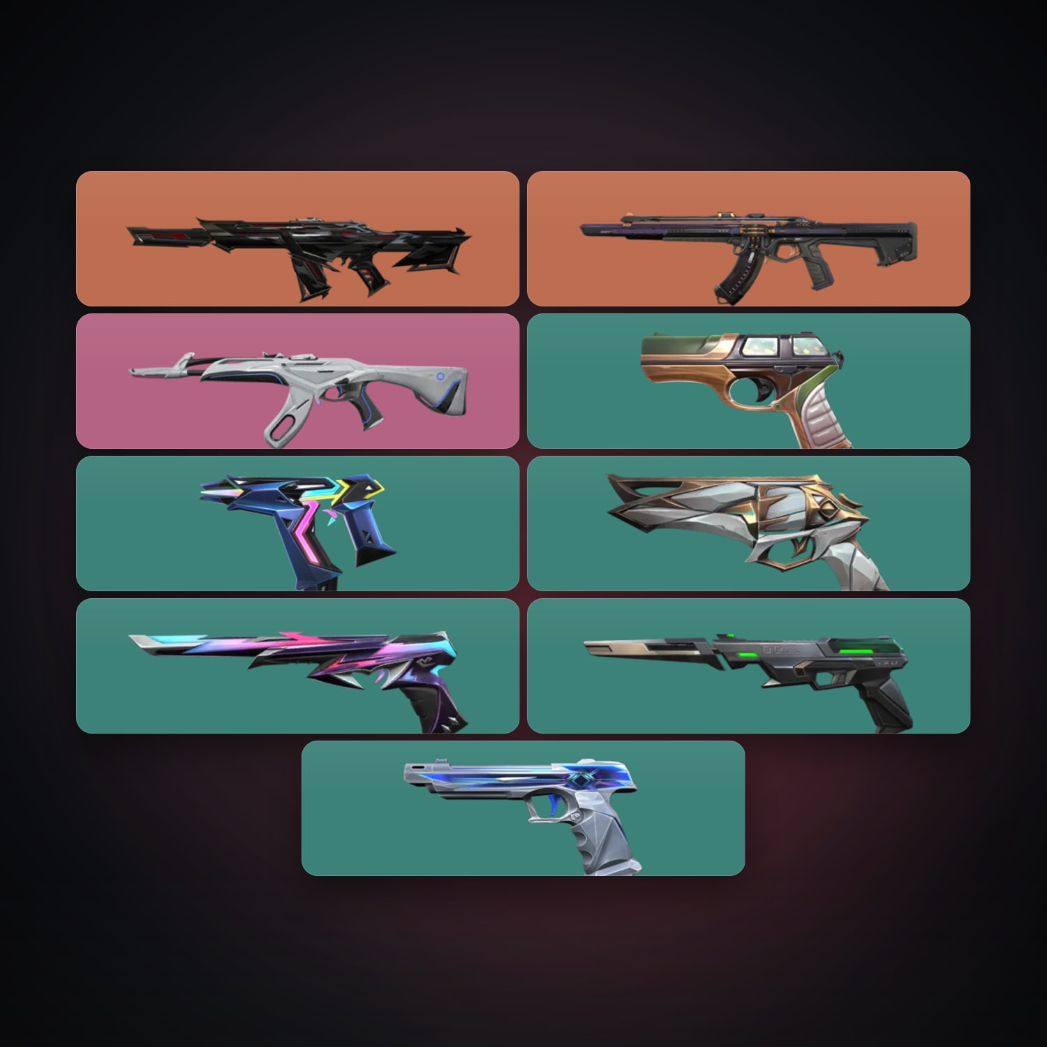 AP Silver 2 locker — 9 skins, lvl 134 — HabibiAccounts