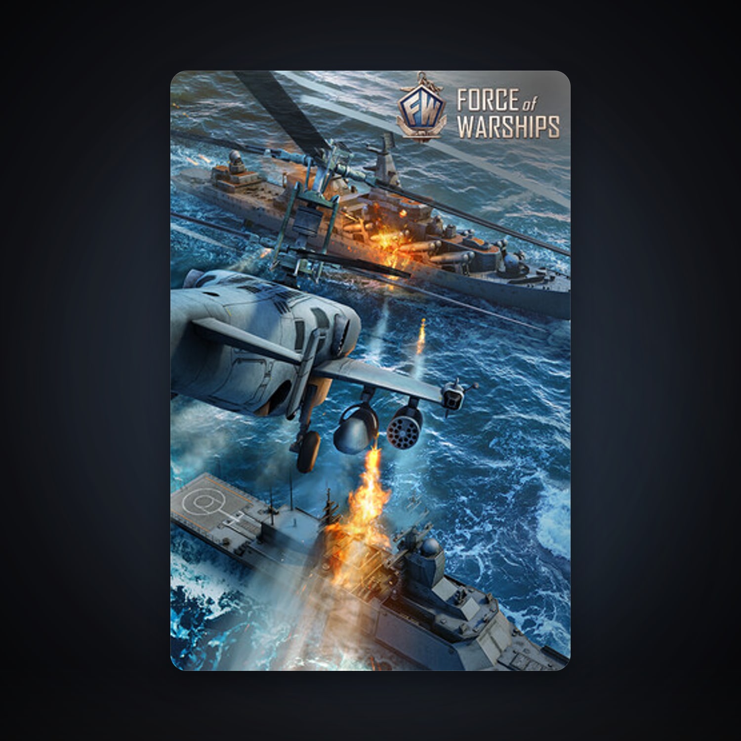 Force of Warships: Battleship Games, 2 games, clean — HabibiAccounts