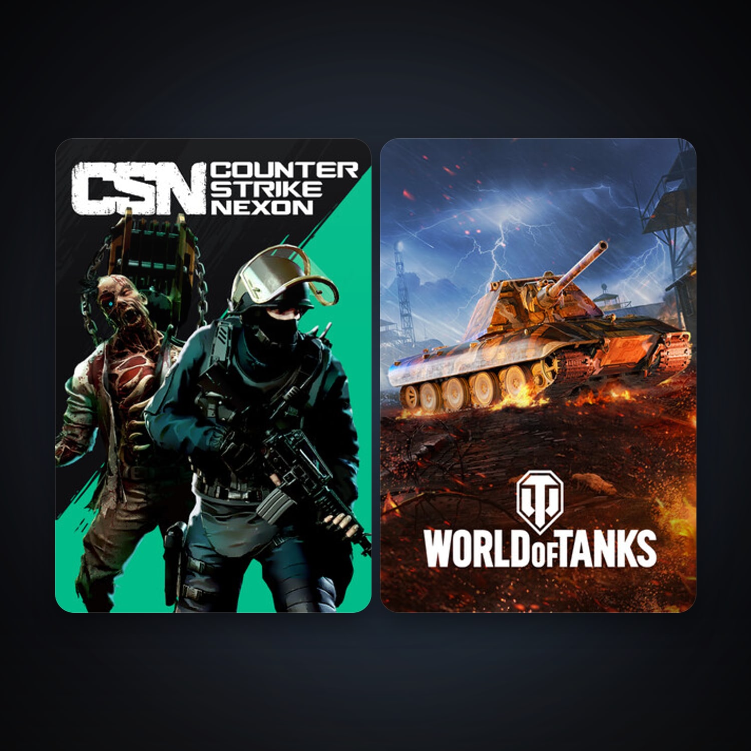 Counter-Strike Nexon: Studio + World of Tanks, 3 games, clean — HabibiAccounts