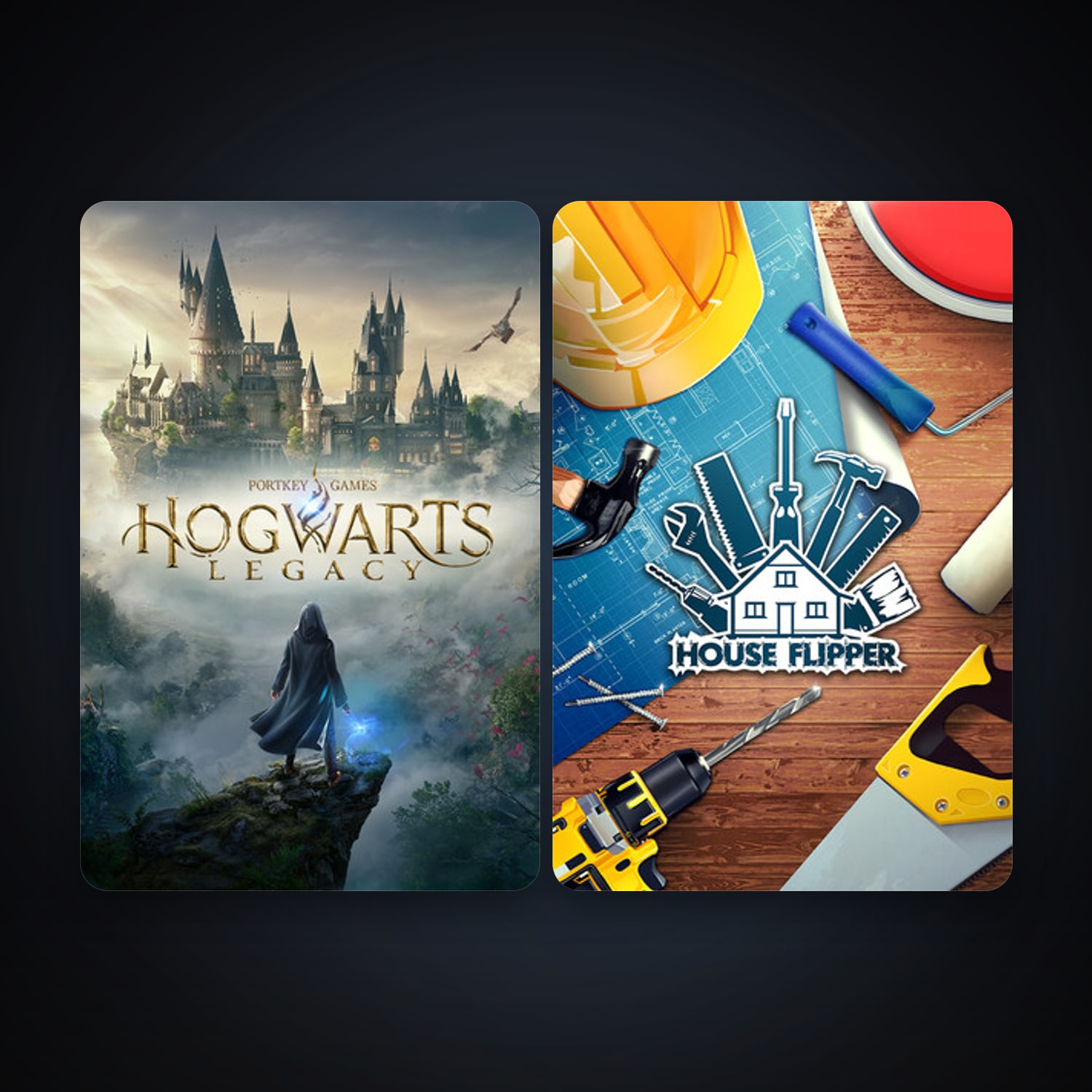 House Flipper + Hogwarts Legacy, 3 games, clean — HabibiAccounts