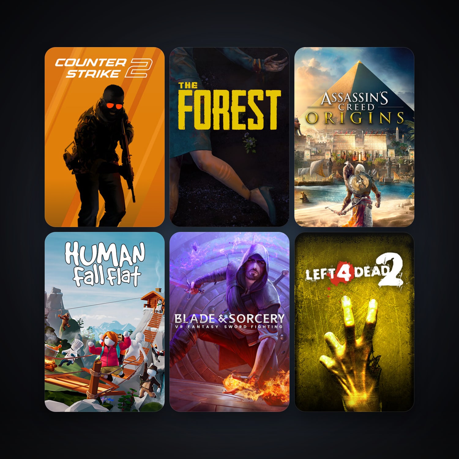 Left 4 Dead 2 + CS2 Prime, 33 games, Steam 12, clean — HabibiAccounts
