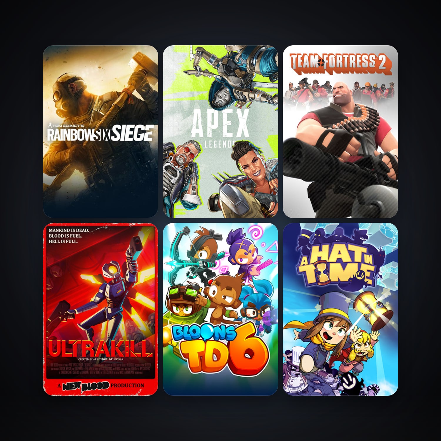 Portal + Team Fortress 2, 107 games, clean — HabibiAccounts