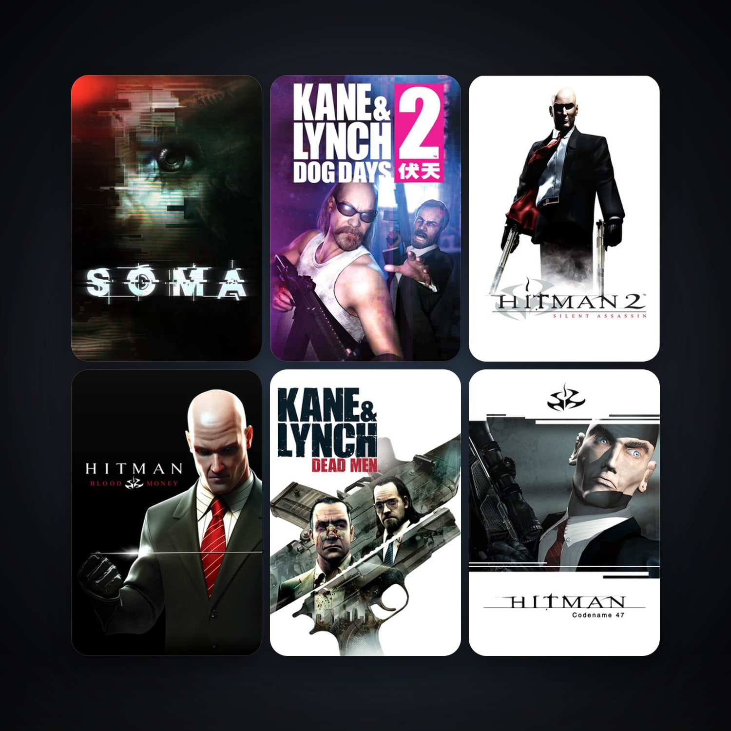 Hitman 2: Silent Assassin + Hitman: Blood Money, 21 games, clean — HabibiAccounts
