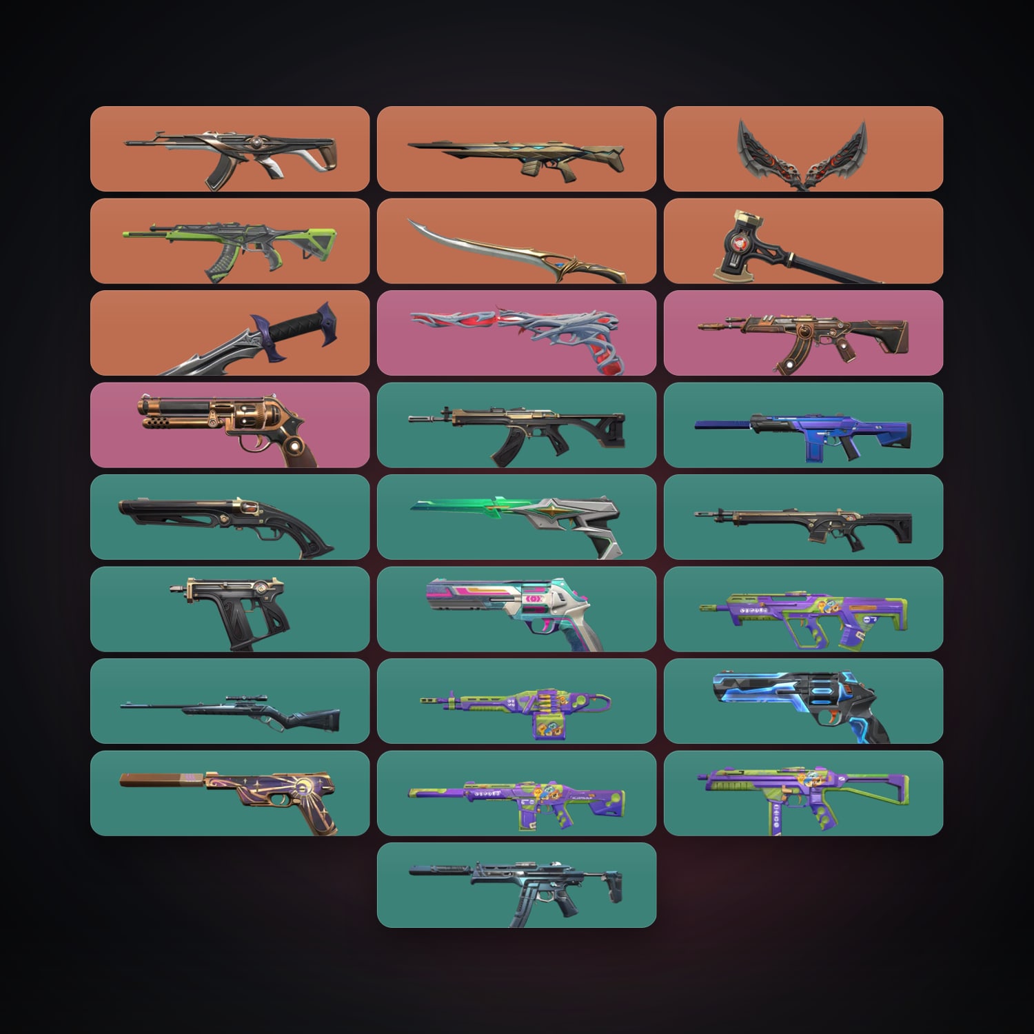 AP Ascendant 1 locker — 4 knives, 27 skins, lvl 155 — HabibiAccounts