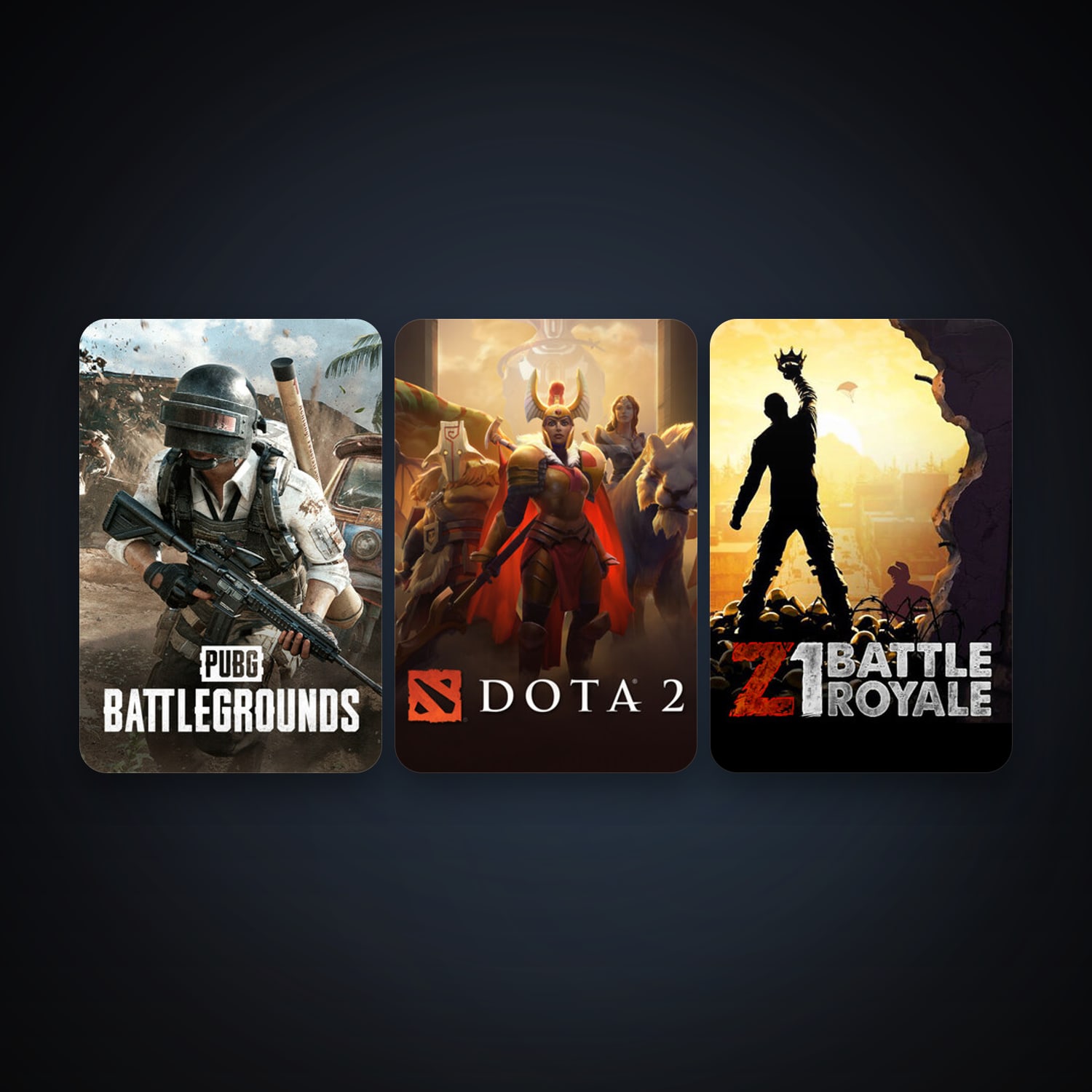Dota 2 + Z1 Battle Royale, 4 games, clean — HabibiAccounts